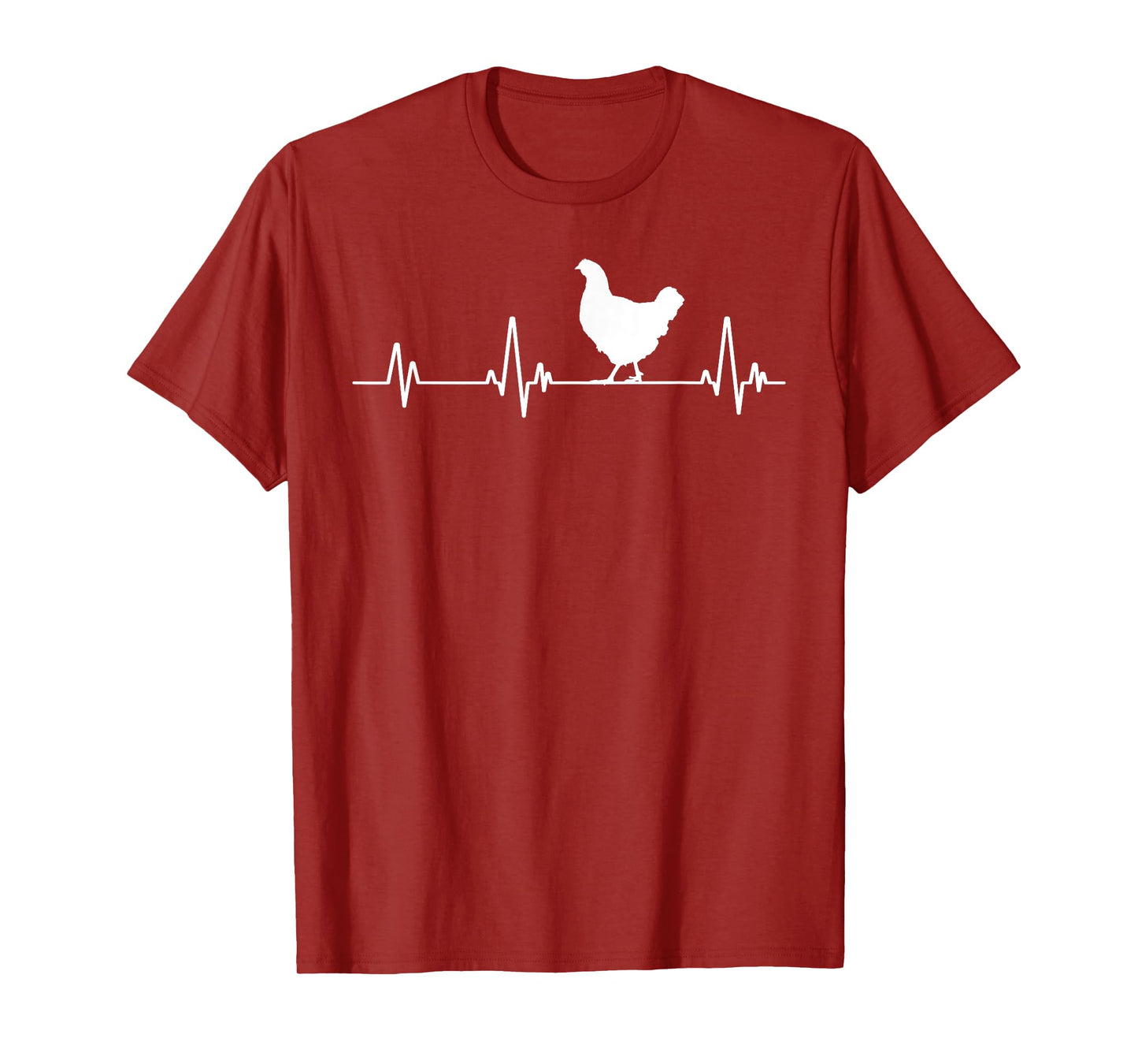 Chicken Heartbeat Pulse Cool Funny Chicken T-Shirt