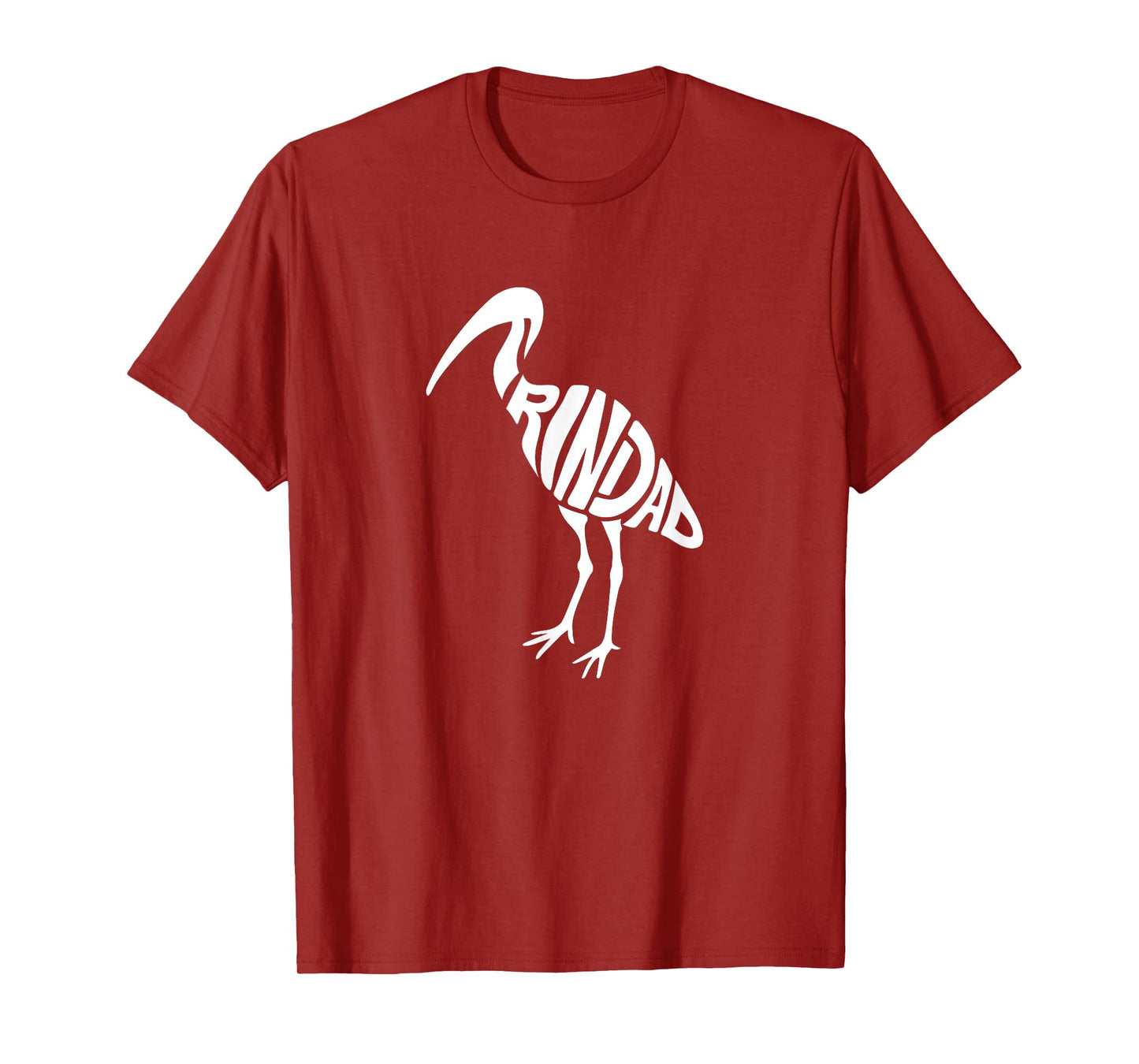 Trinidad and Tobago Scarlet Ibis Bird Word Art - Cute Animal T-Shirt