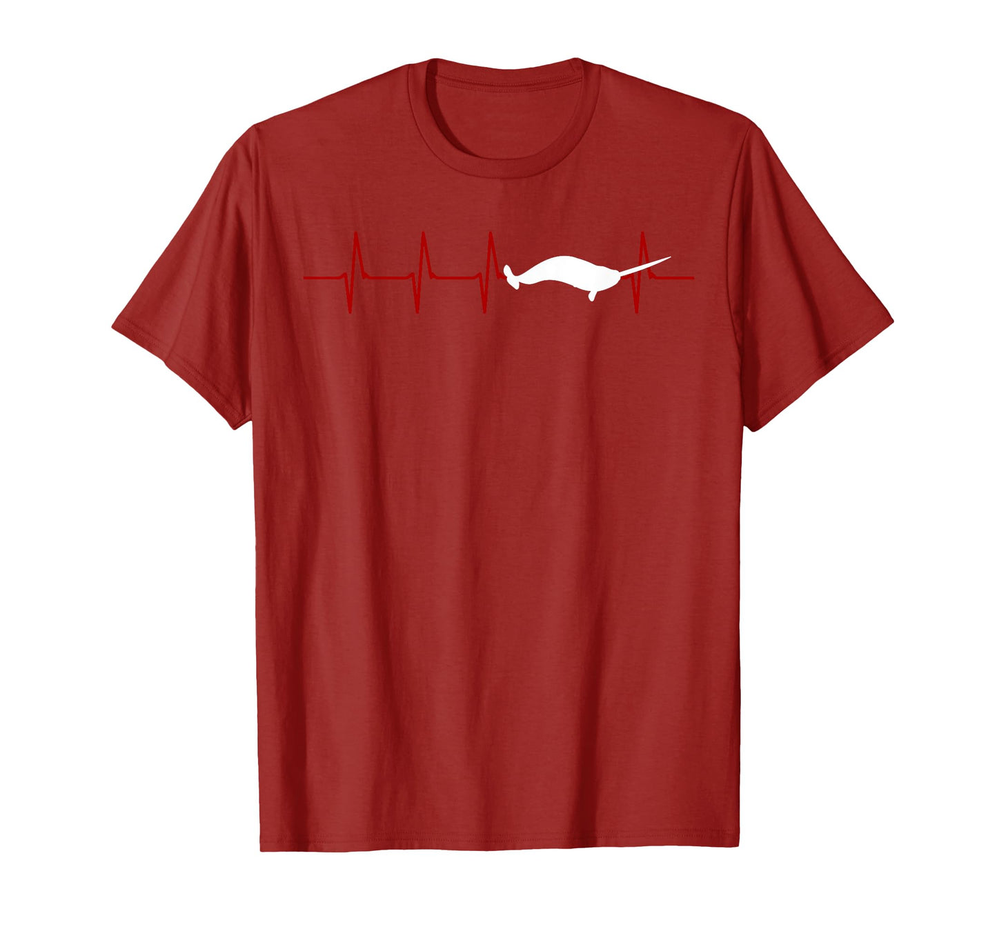 Narwhal Heartbeat Oceanologist Sea Animal Whale Ocean T-Shirt
