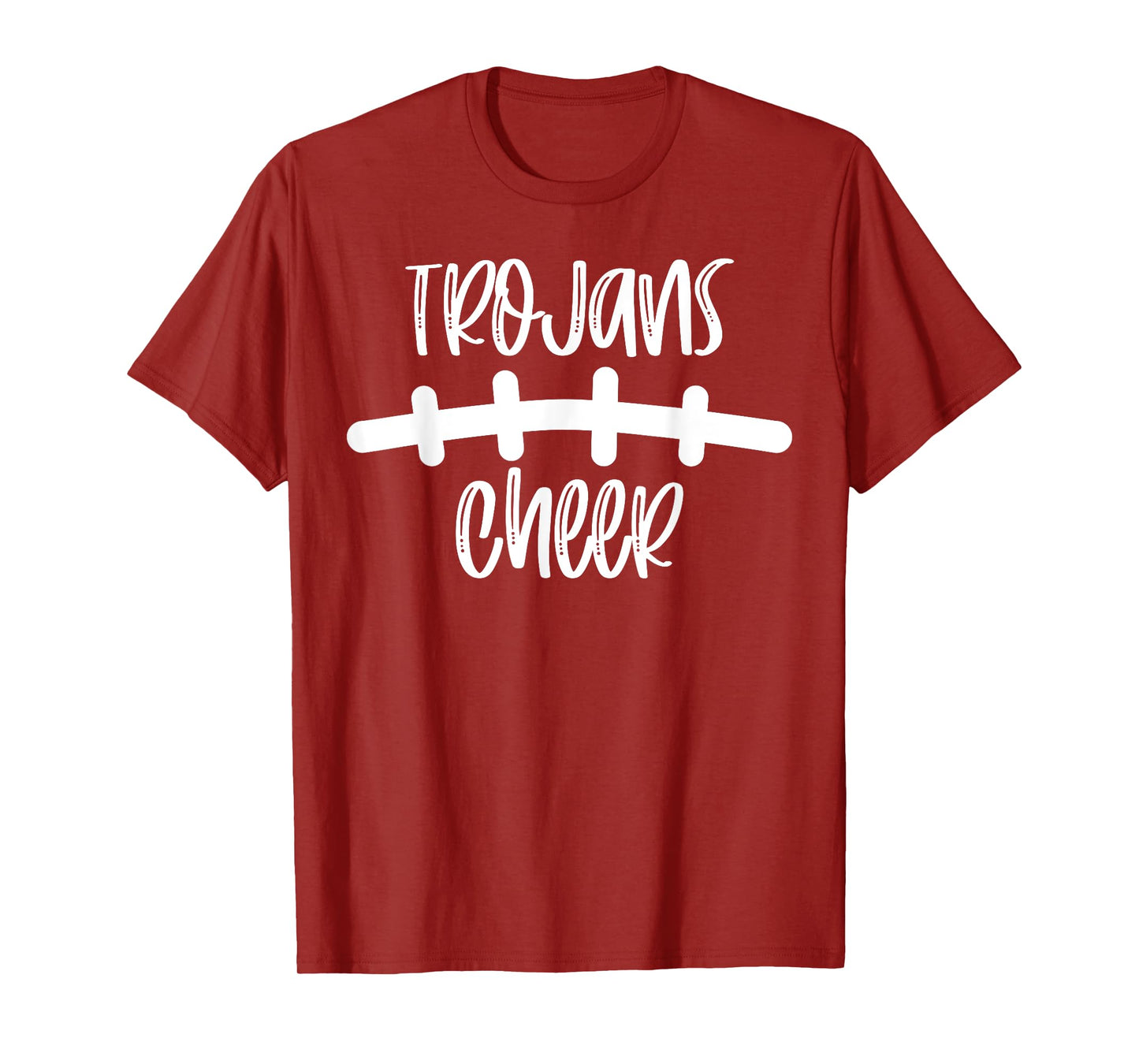 Trojans Cheer School Spirit Football Team Mascot Game Night T-Shirt