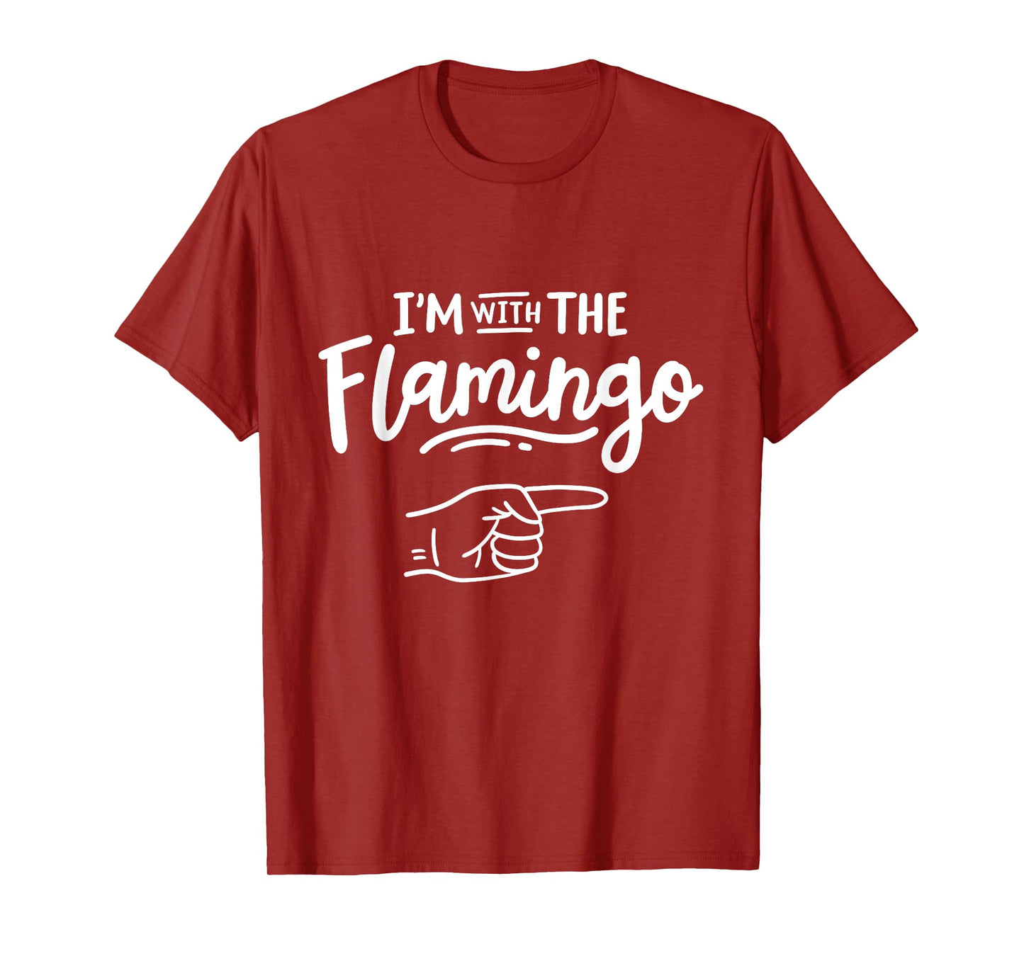 I'm With Flamingo Funny Halloween Costume Party Couples T-Shirt