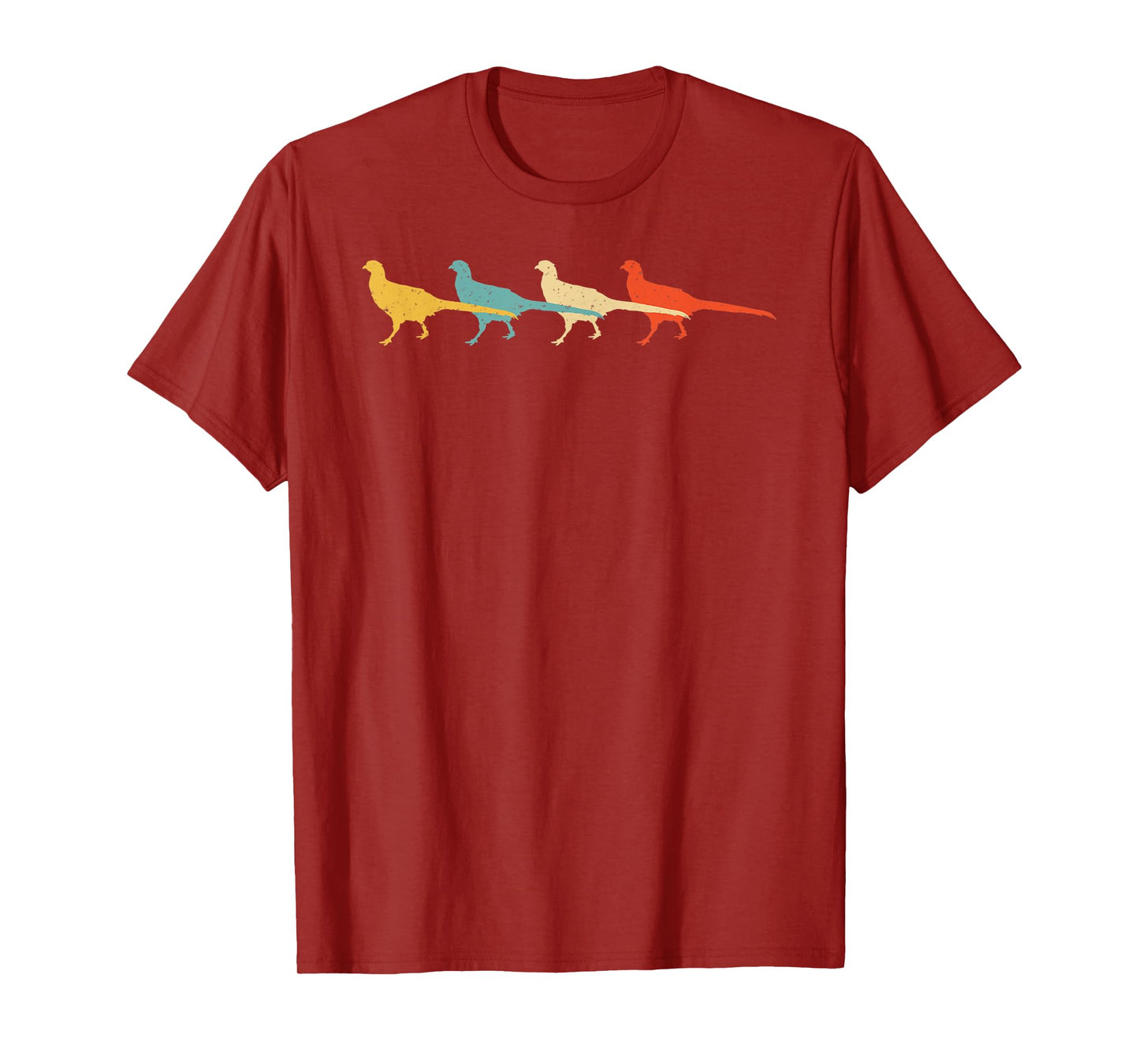 Pheasant Vintage Retro Bird Monal Animal Lover 60s 70s Gift T-Shirt