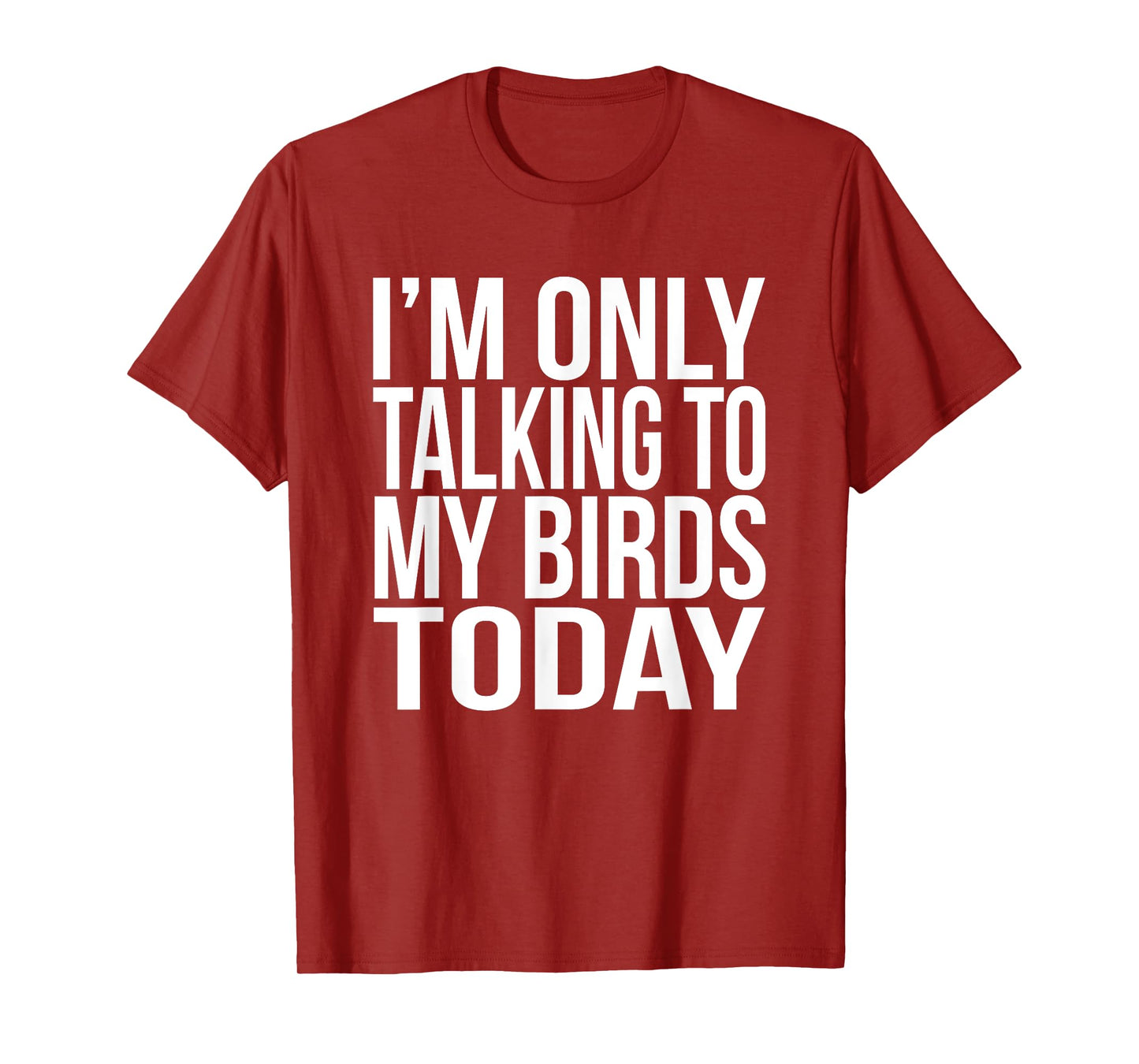 I'm Only Talking To My Birds Today Gift For A Pet Bird Lover T-Shirt