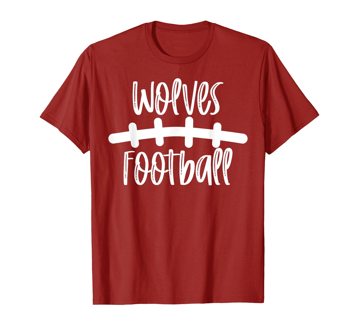 Wolves Football School Spirit Team Mascot Game Night T-Shirt