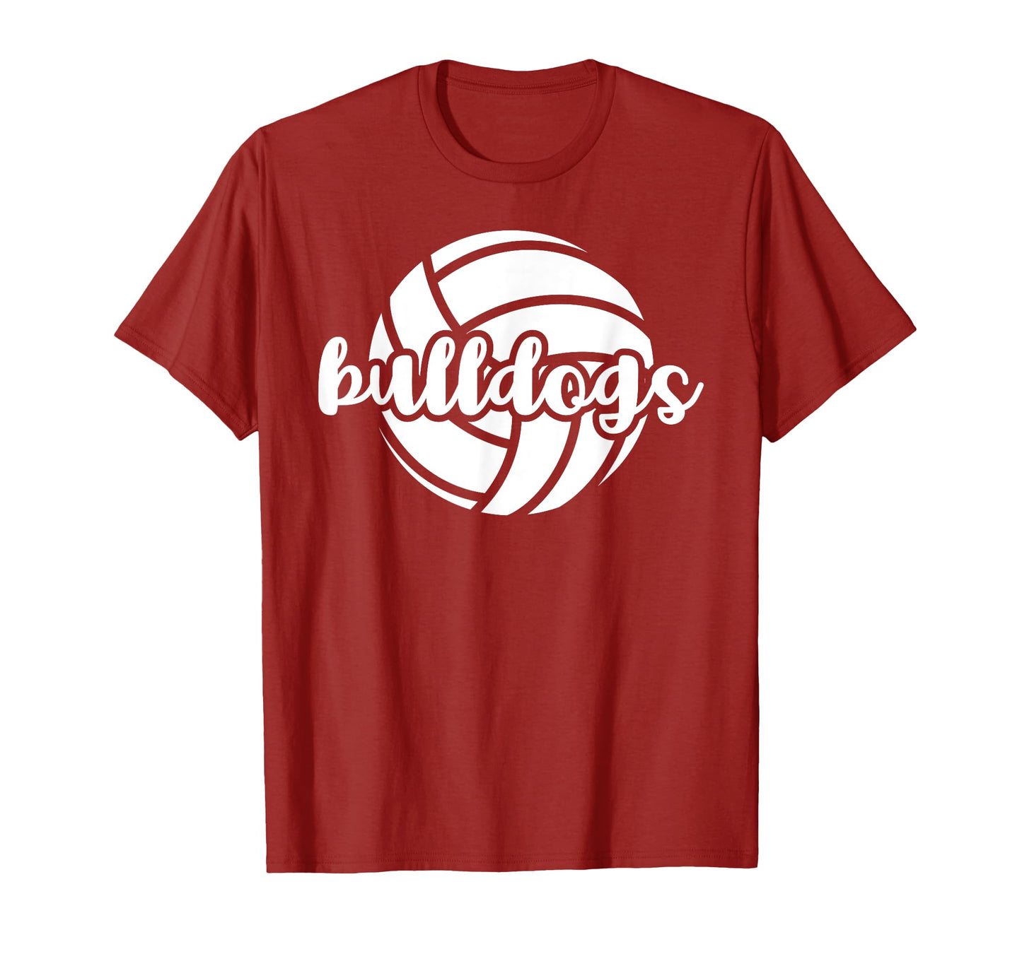 Bulldogs Volleyball Team Mascot School Spirit Game Night T-Shirt