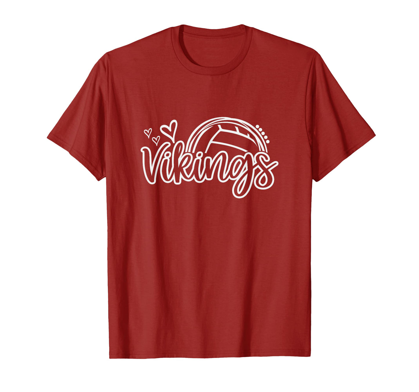 Volleyball Vikings School Sports Fan Team Spirit T-Shirt