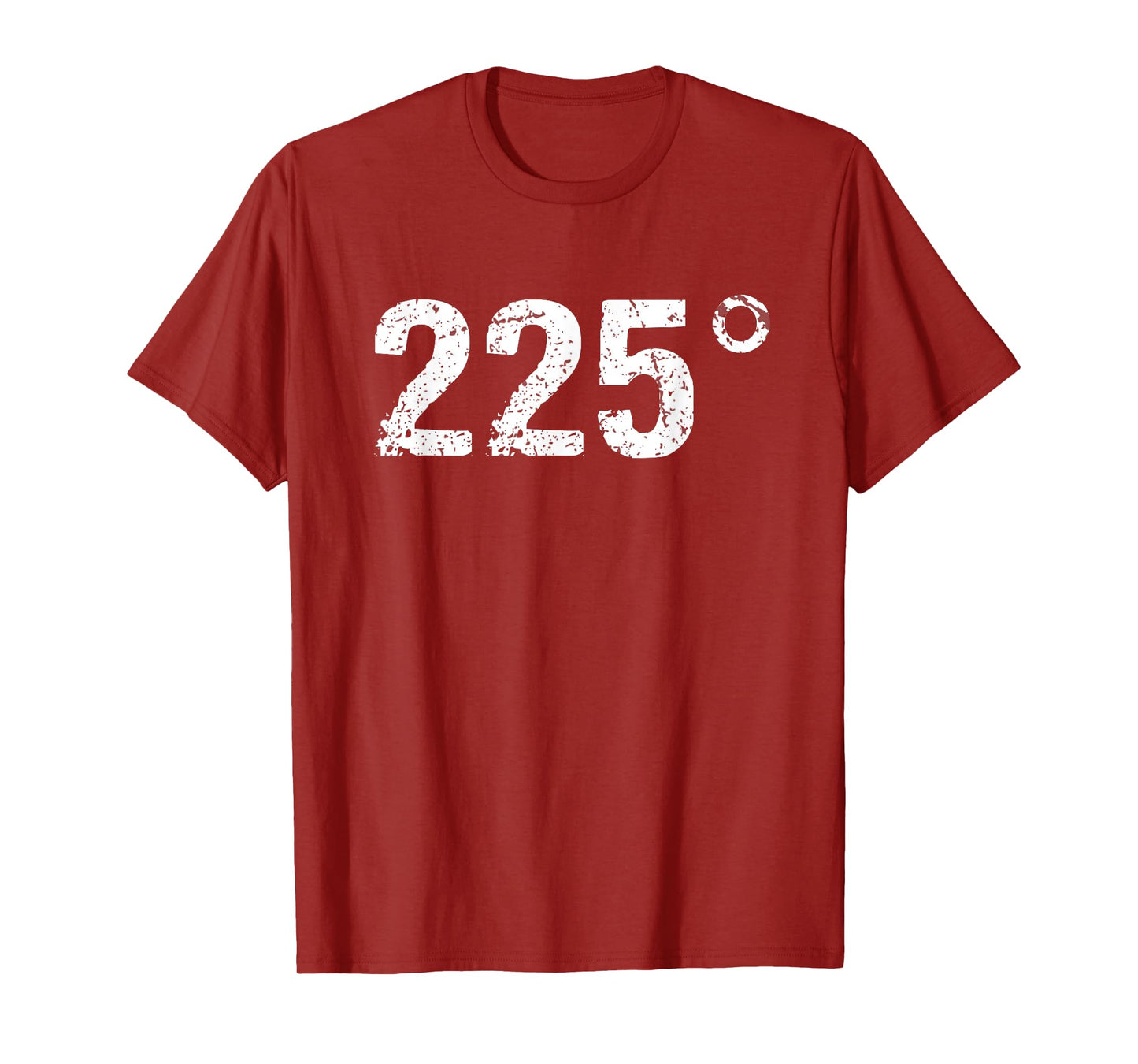 225 Degrees Funny BBQ Grilling Smoking Distressed T-Shirt