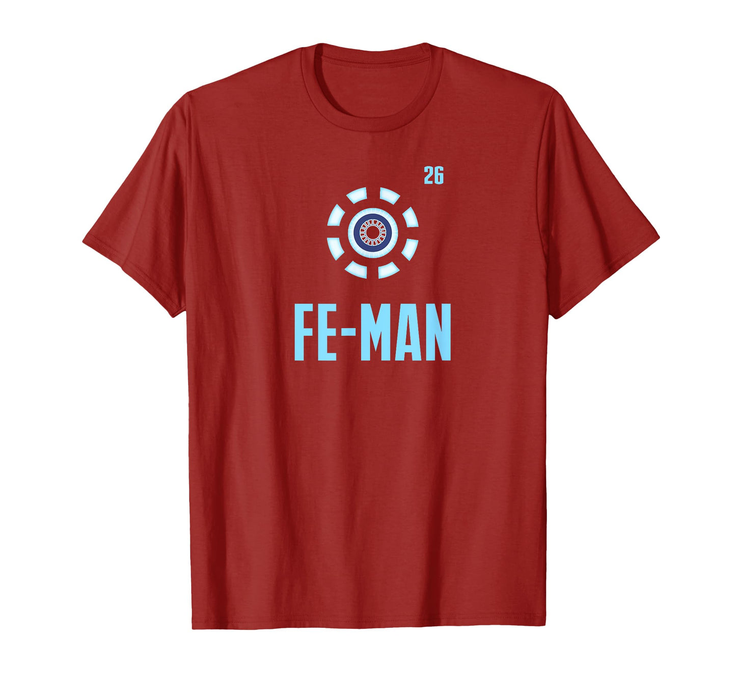 Fe Man Iron Man Funny Science Chemistry T-Shirt