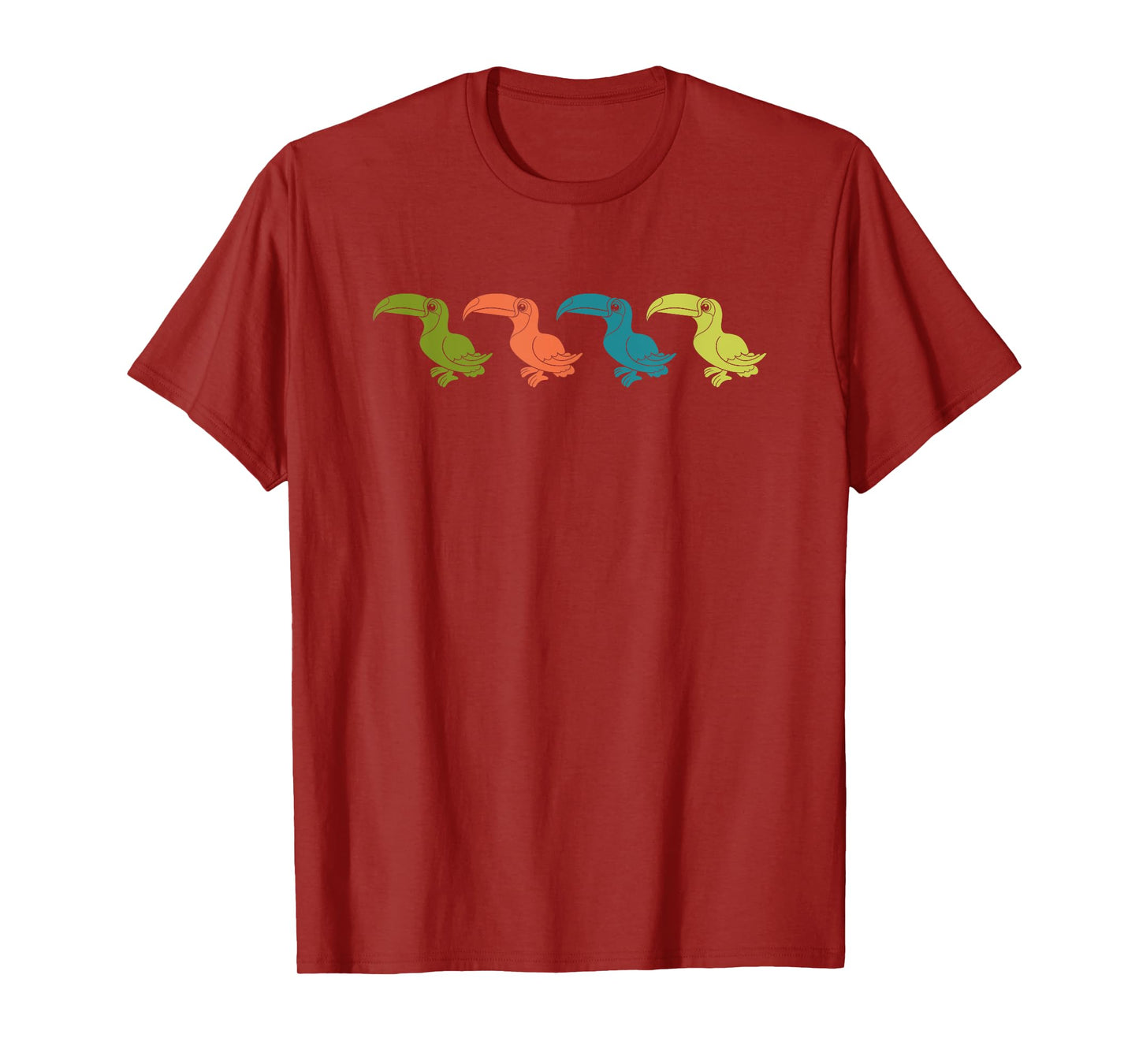 Retro Exotic Bird Tropical Toucan T-Shirt