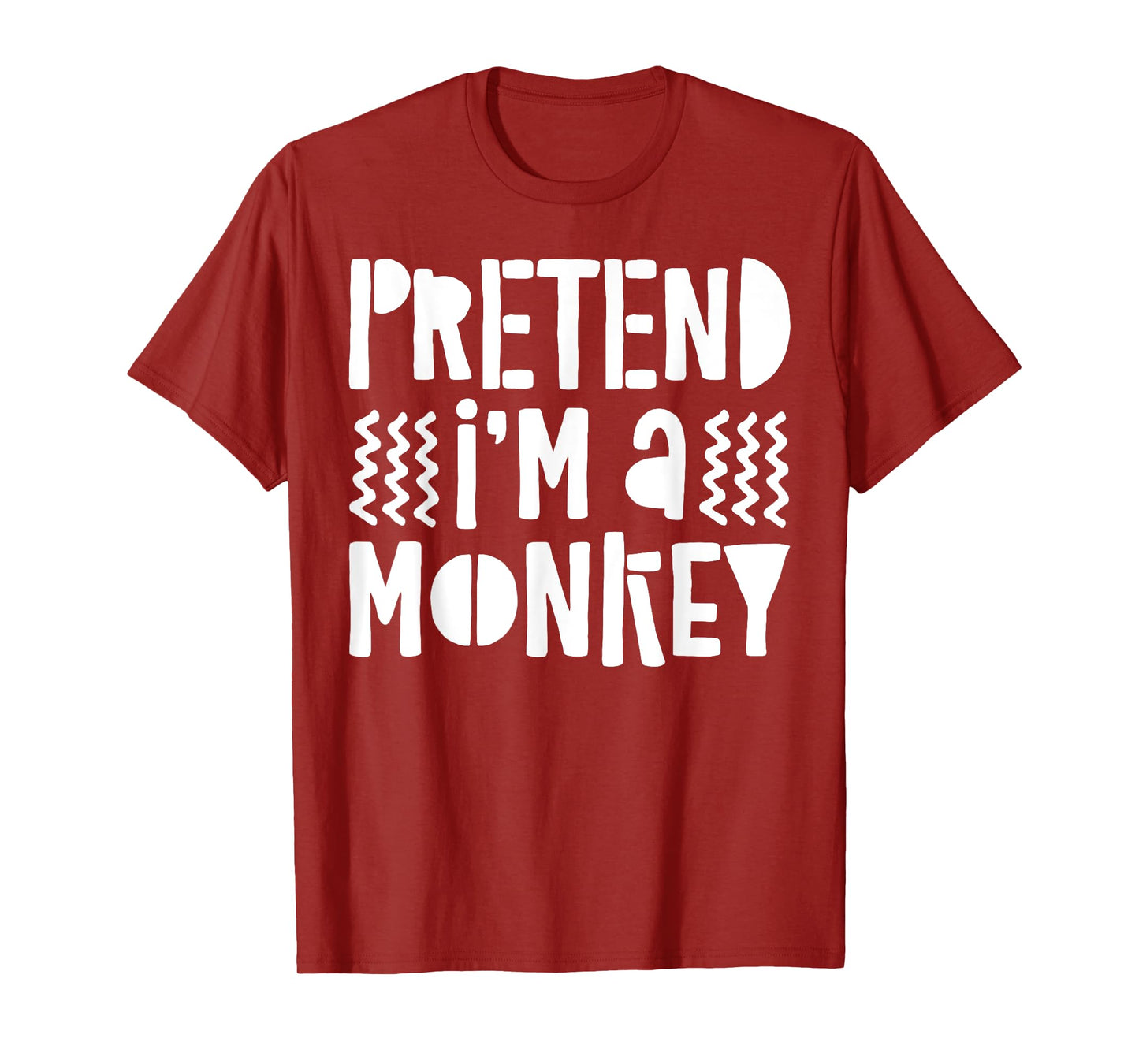 Pretend I'm A Monkey Shirt Adult Kid Matching Monkey Costume T-Shirt