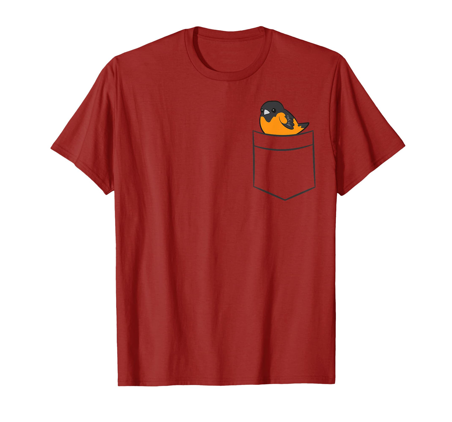 Oriole Bird In The Pocket Cute Pocket Oriole T-Shirt