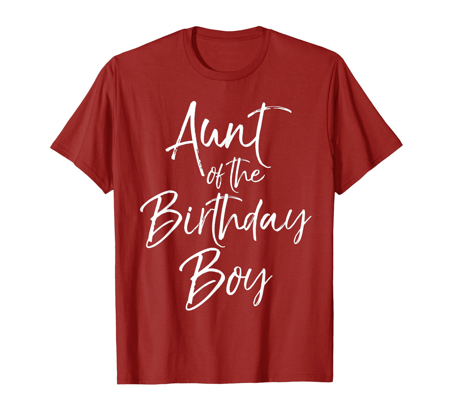 Aunt of the Birthday Boy Shirt for Women Auntie Party Tee T-Shirt