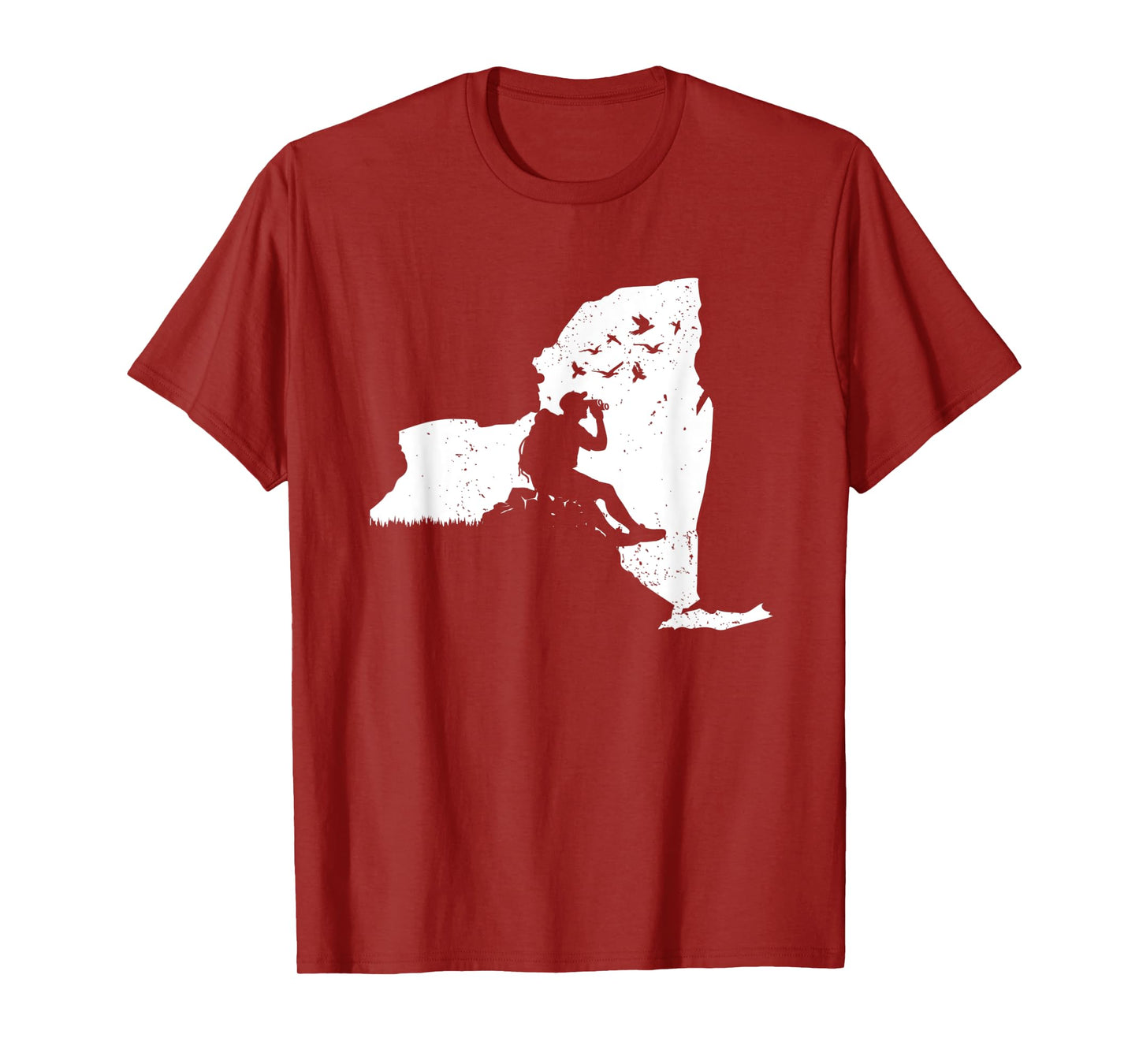 New York Bird Watching Design Birding Binoculars Birdwatcher T-Shirt