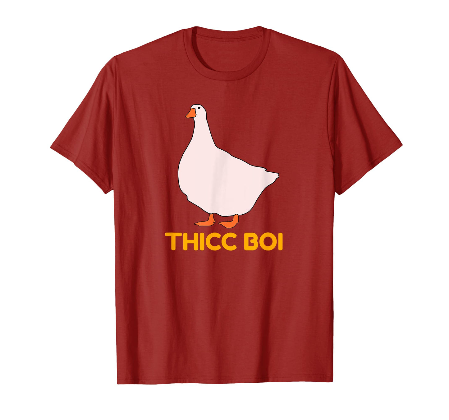 Funny Chunky Animal Chonky Goose Thicc Boi T-Shirt