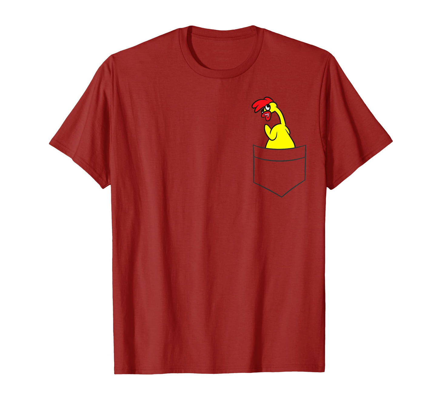 Rubber Chicken Lover Rubber Chicken In a Pocket T-Shirt