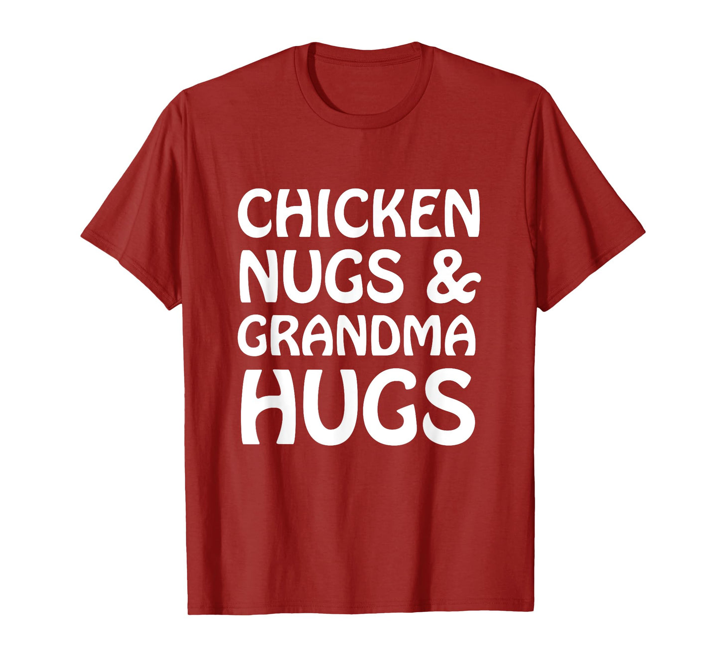 Chicken Nugs And Grandma Hugs Funny Cute Kids Lt. T-Shirt