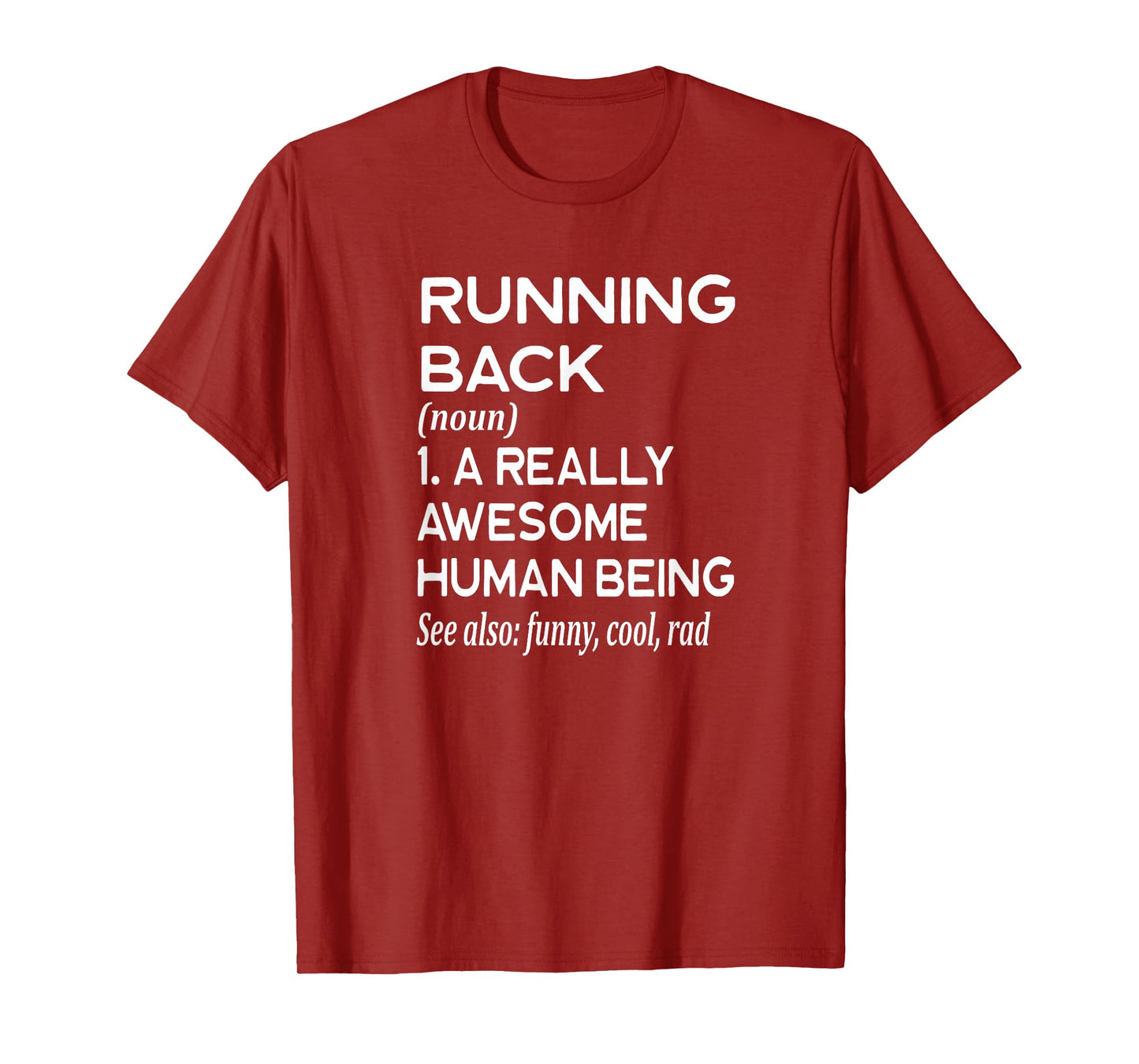 Football Player Definition Funny - Running Back RB Touchdown T-Shirt