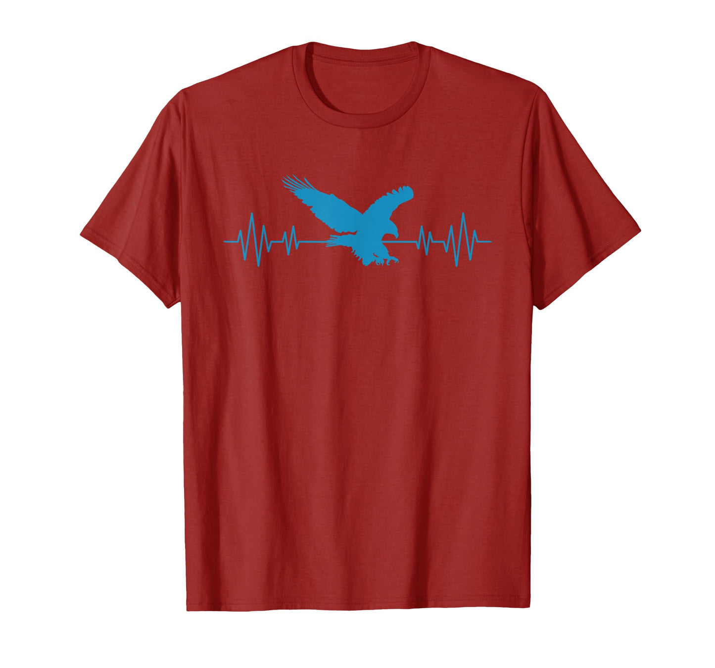 Great USA Eagle Heartbeat Funny American Bird Gift Men Women T-Shirt