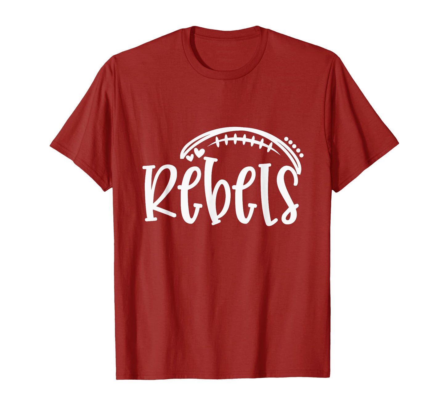 Rebel Pride Football School Spirit Game Day T-Shirt
