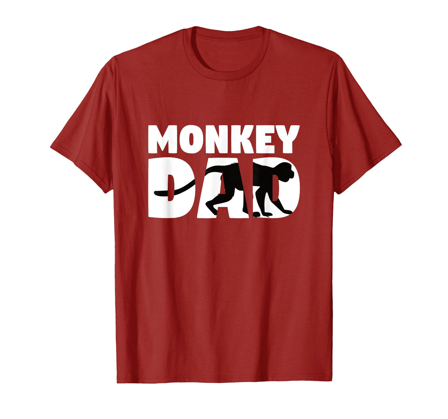 Monkey Dad T-Shirt Monkey Zoo Animal Lover Gift for Father T-Shirt