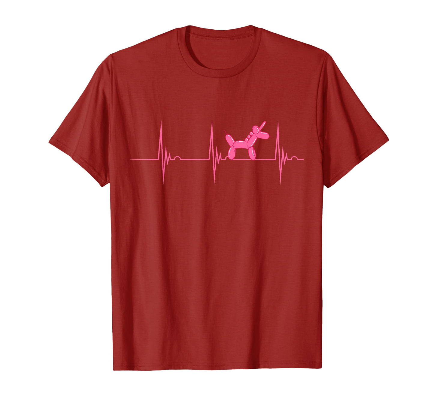 Amazing Balloon Benders Twisting Animals Balloon Artist Heartbeat EKG Pulse Unicorn Animal T-Shirt - Women's, Black, Small, Short Sleeve