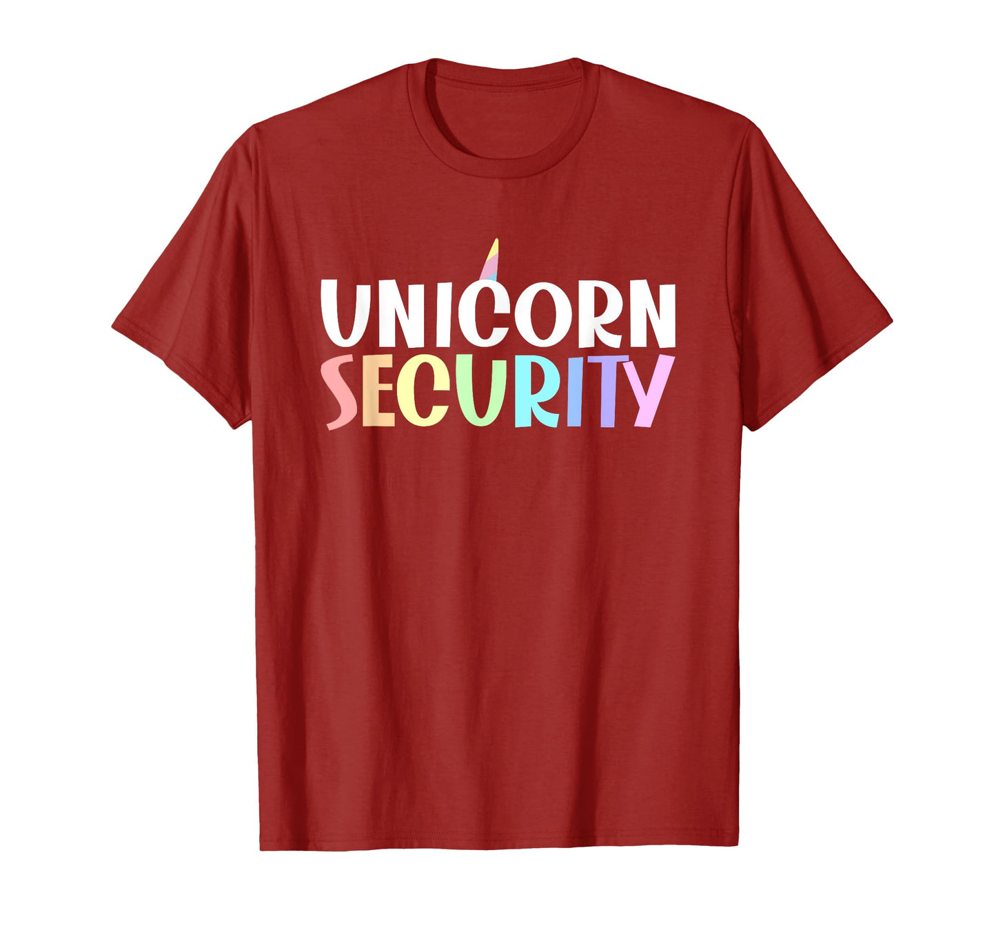 Unicorn Security Dad Brother Halloween Costume Men Boys T-Shirt