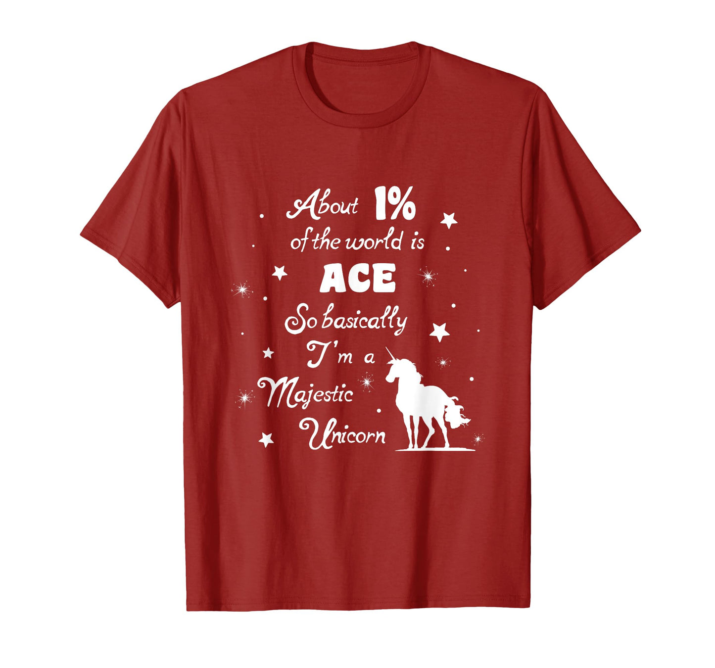 Ace Majestic Unicorn tshirt Asexuality Asexual pride t-shirt T-Shirt