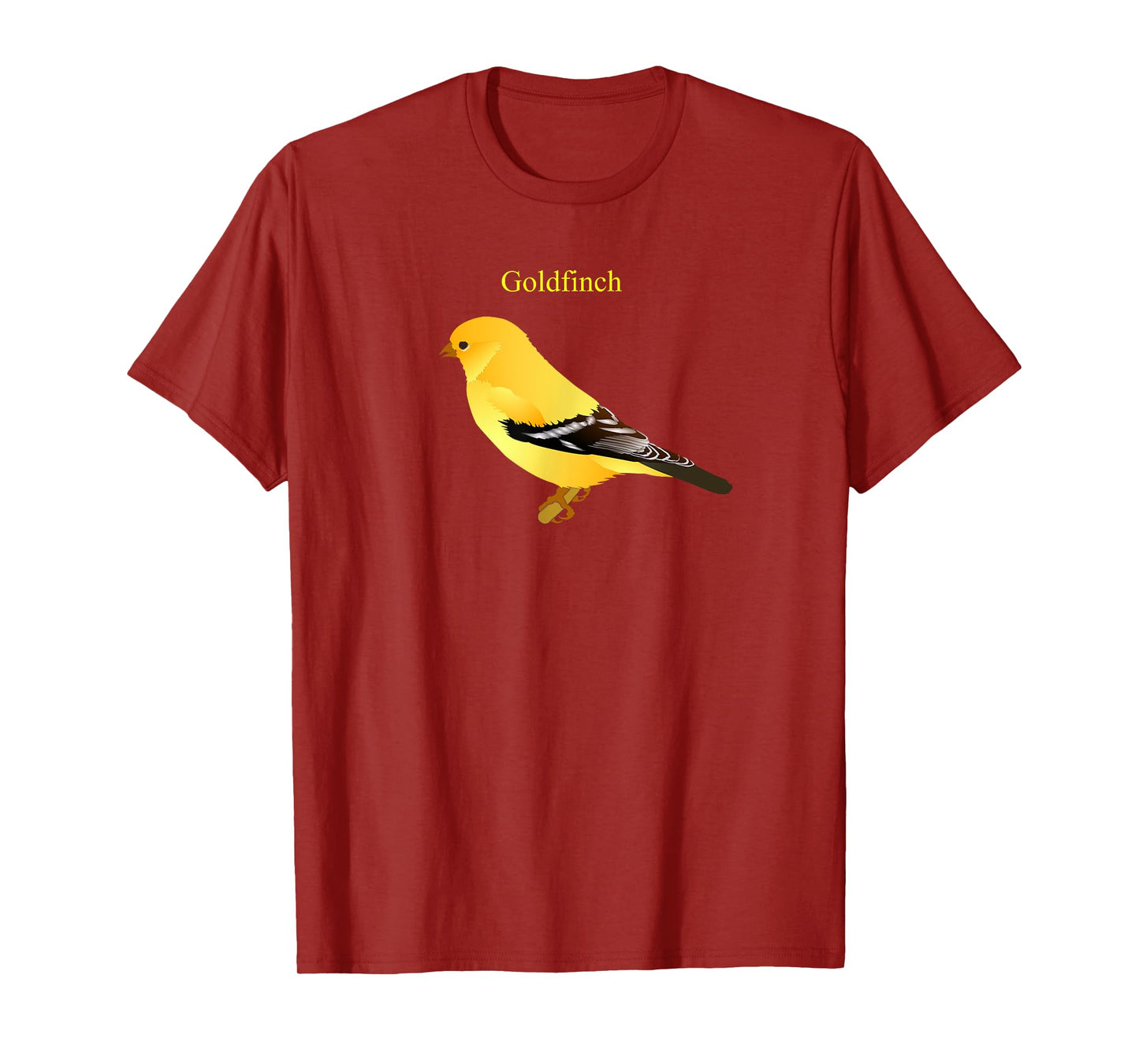 Yellow Finch Songbird Art T-Shirt