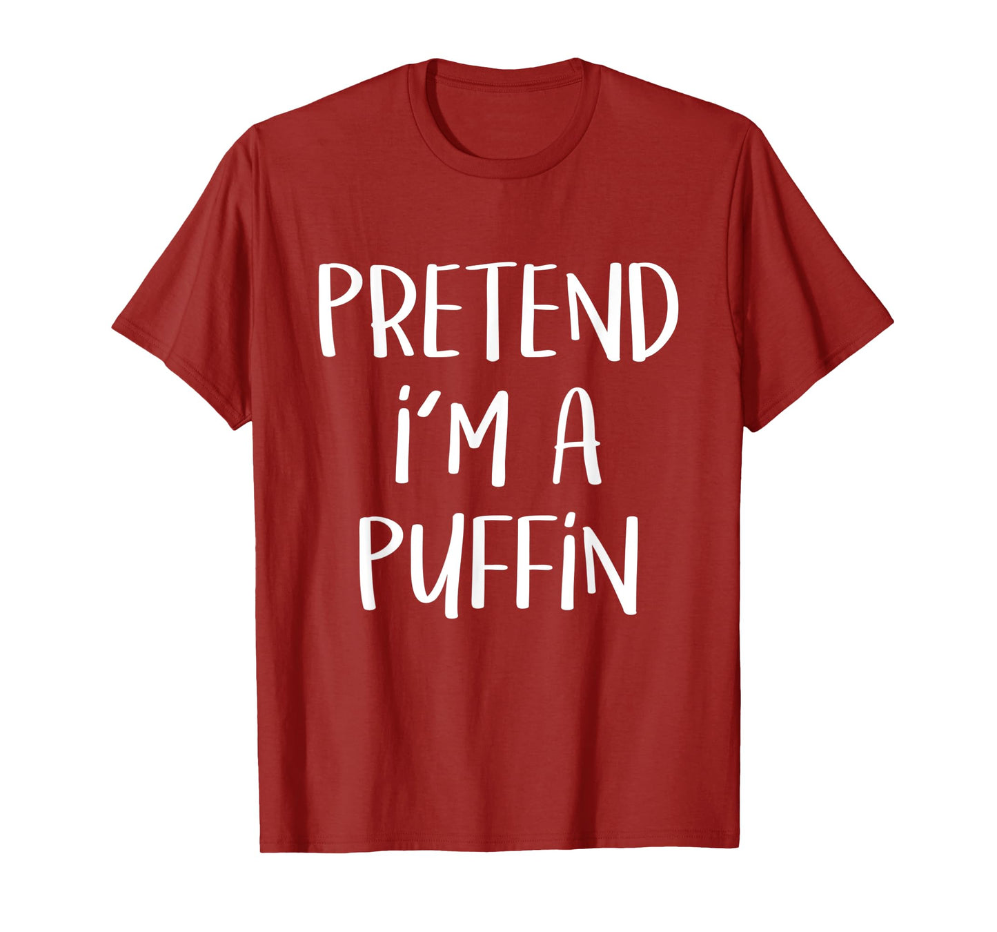 Pretend I'm A Puffin Bird Costume Funny Halloween Party T-Shirt