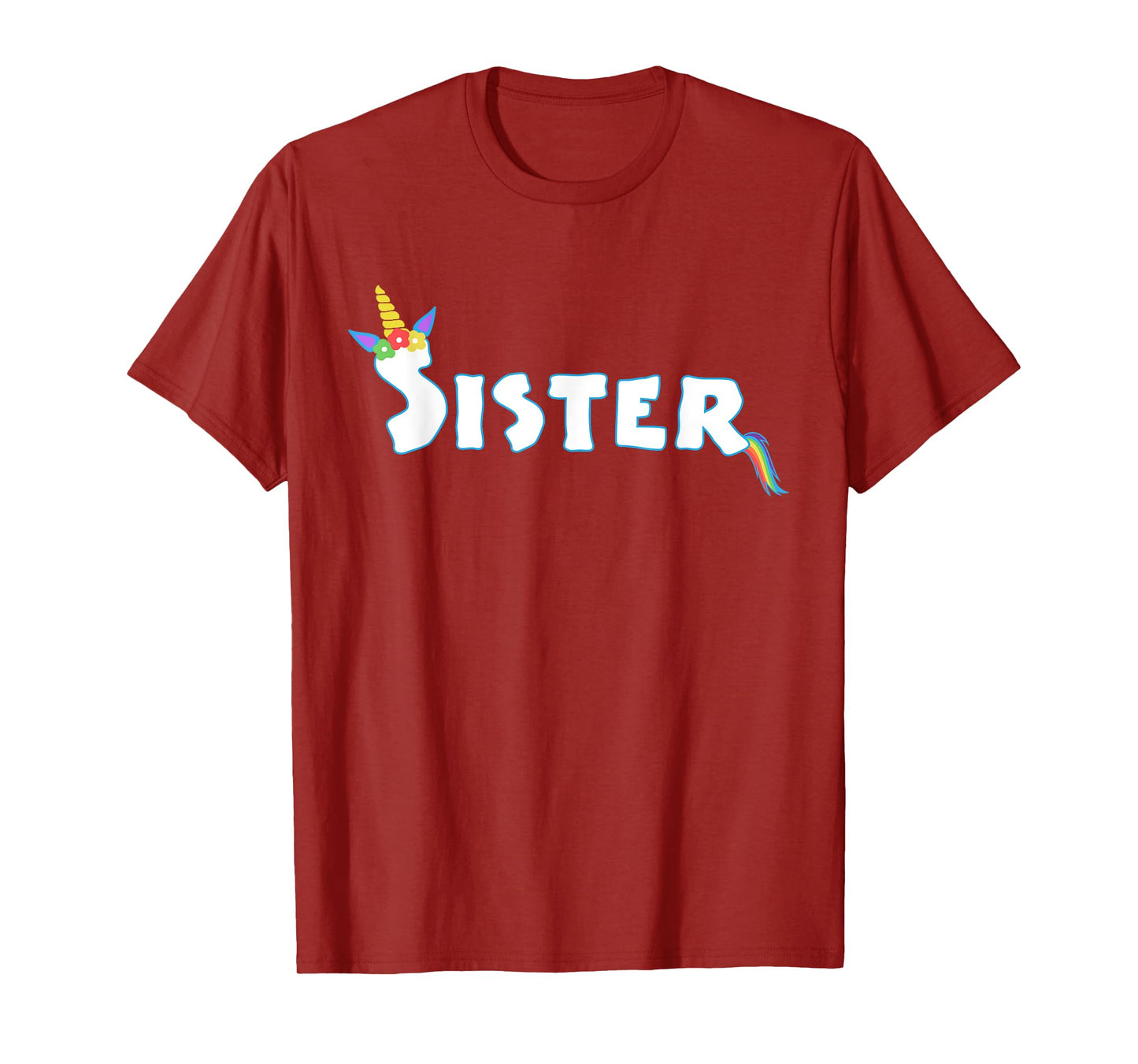 Unicorn Birthday Girl Funny Sister Sis Family T-Shirt