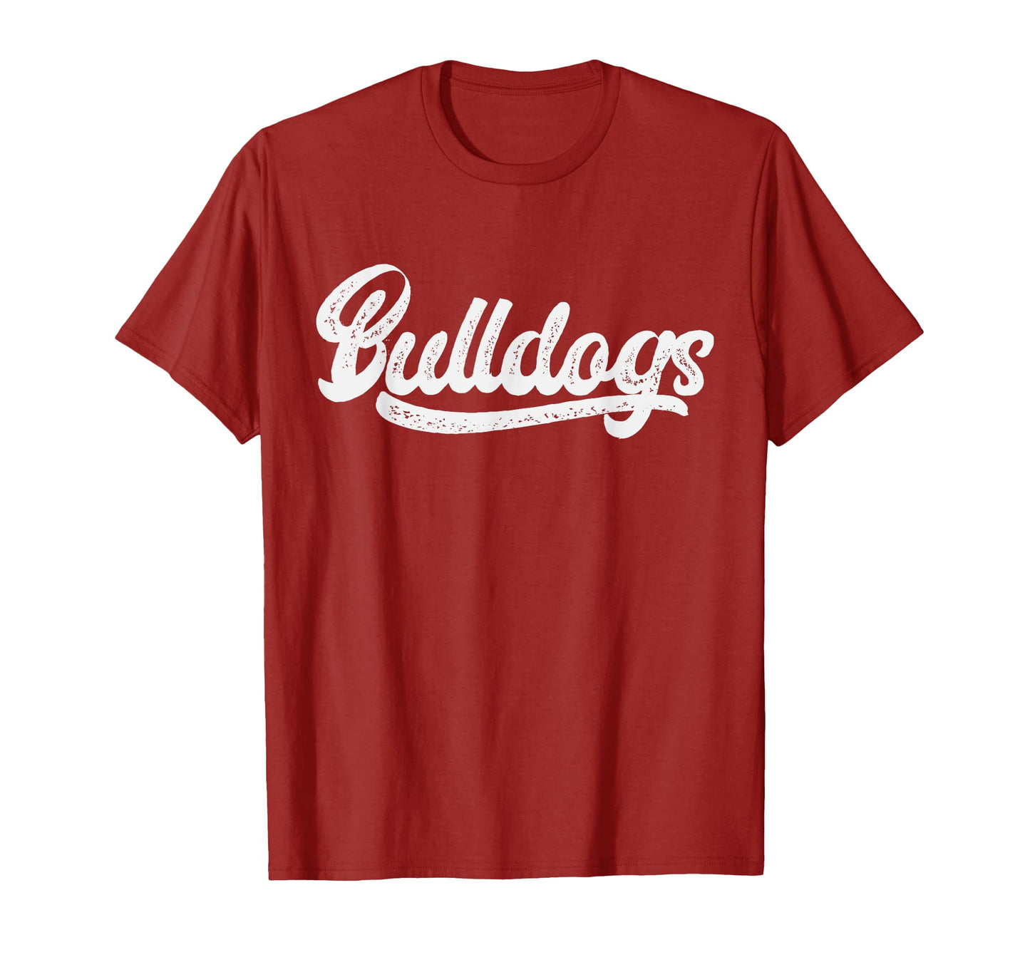 Bulldogs School Sports Fan Team Spirit Vintage Retro T-Shirt