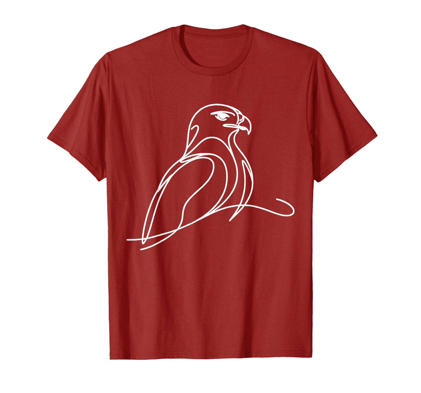 Line Art Bird & Ornithologist Harris'S Hawk T-Shirt
