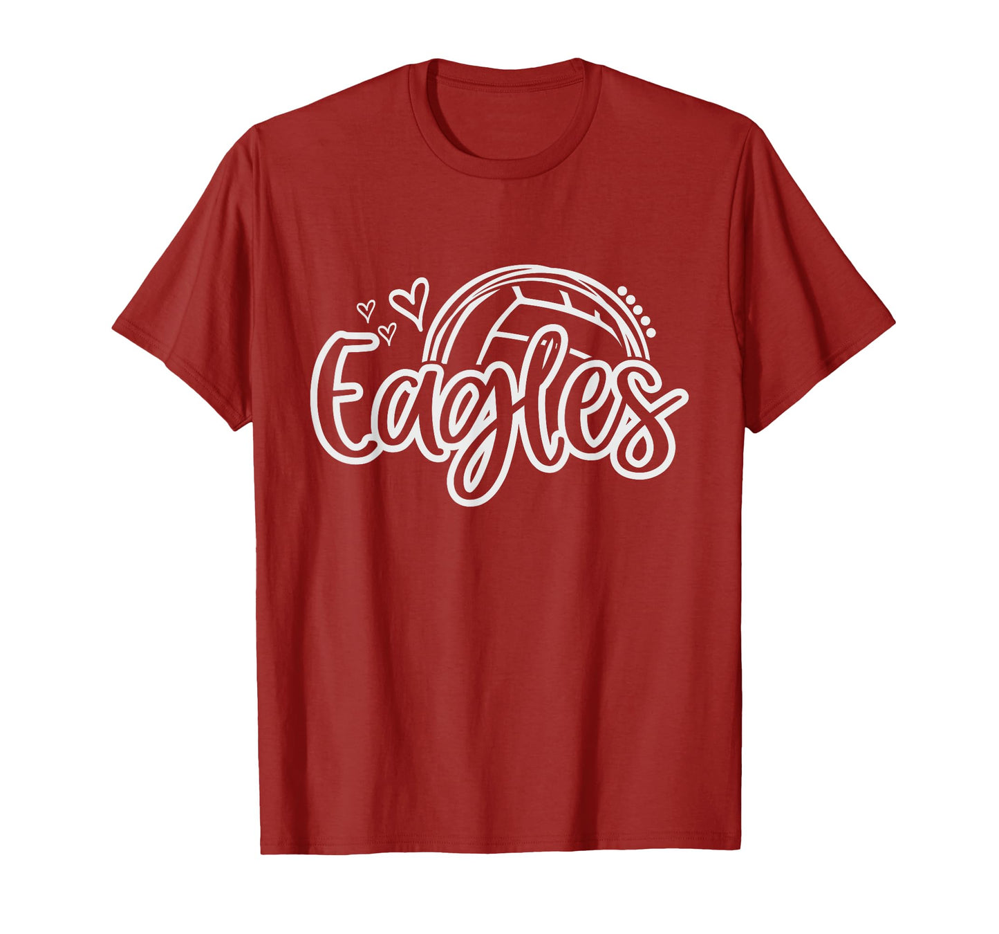 Volleyball Eagle School Sports Fan Team Spirit T-Shirt