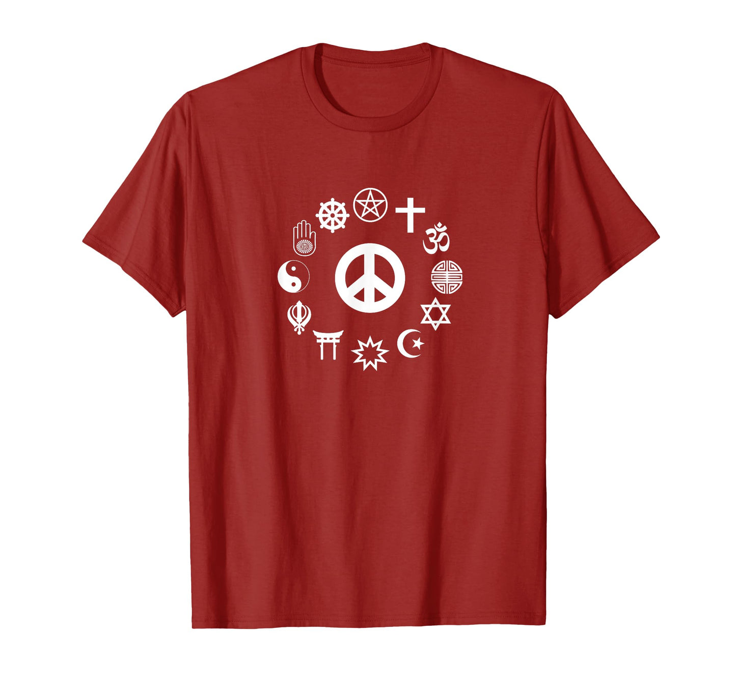 Religious Freedom - Peace Sign & Religious Symbols T-Shirt