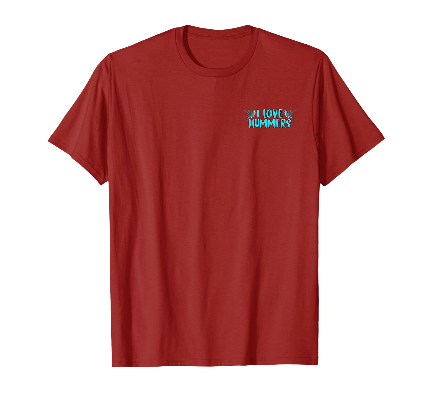 I Love Hummers Hummingbird Lover Minimalist T-Shirt