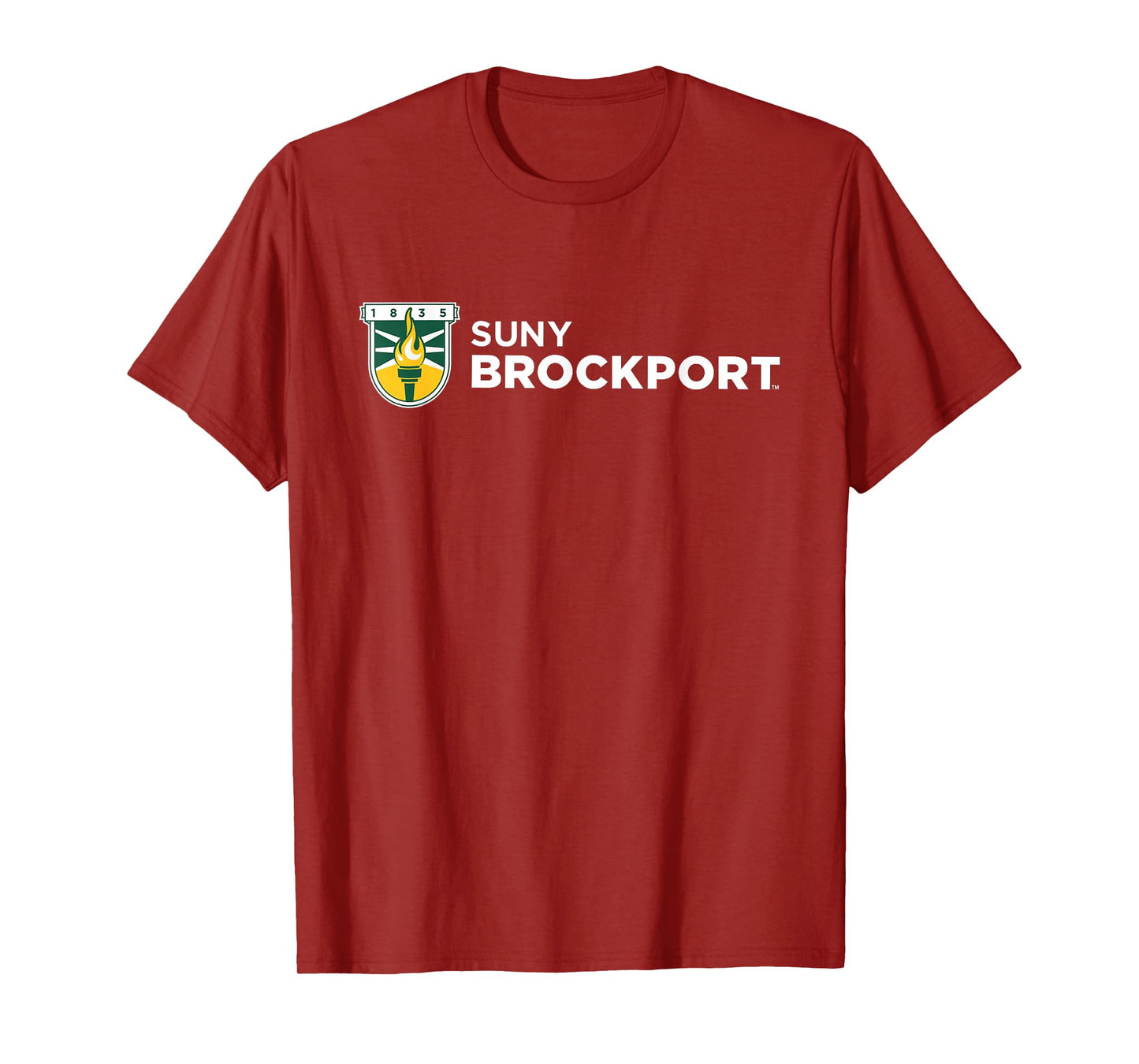 SUNY Brockport Golden Eagles Institutional Shield Logo T-Shirt