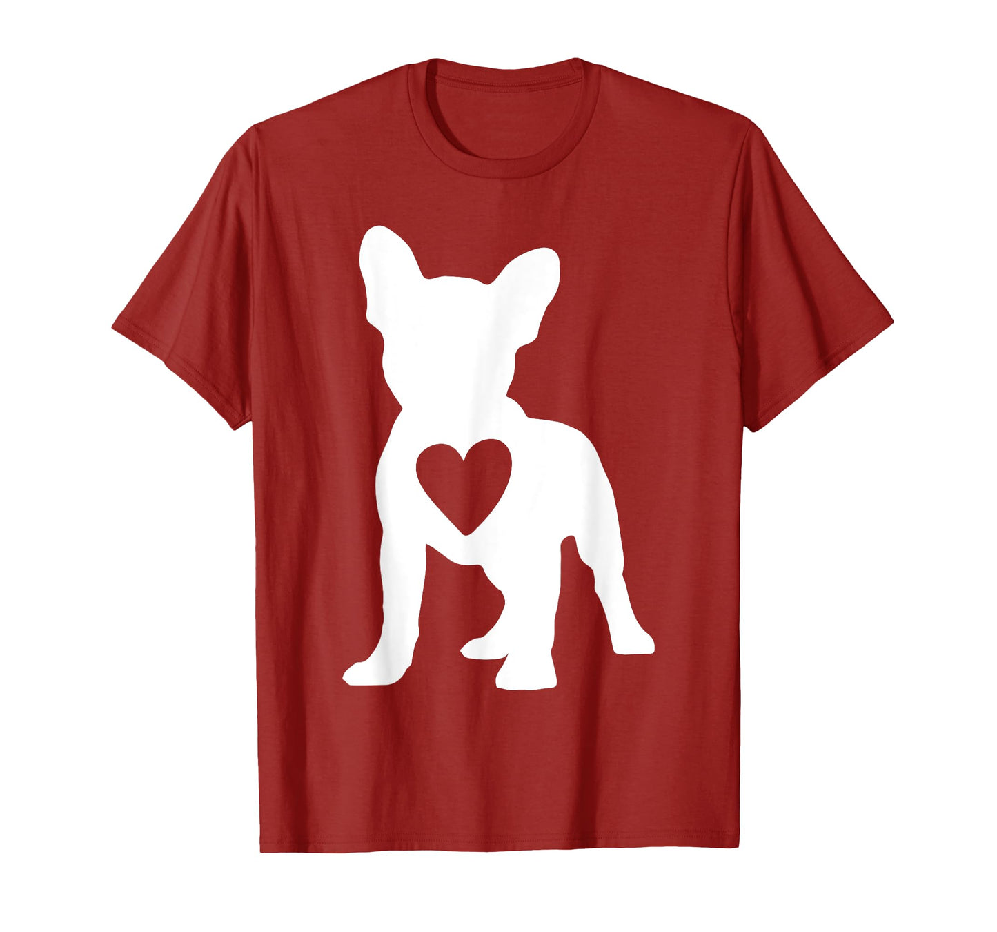 Love Frenchie Dogs Heart French Bulldog Dog Owner Gift Ideas T-Shirt