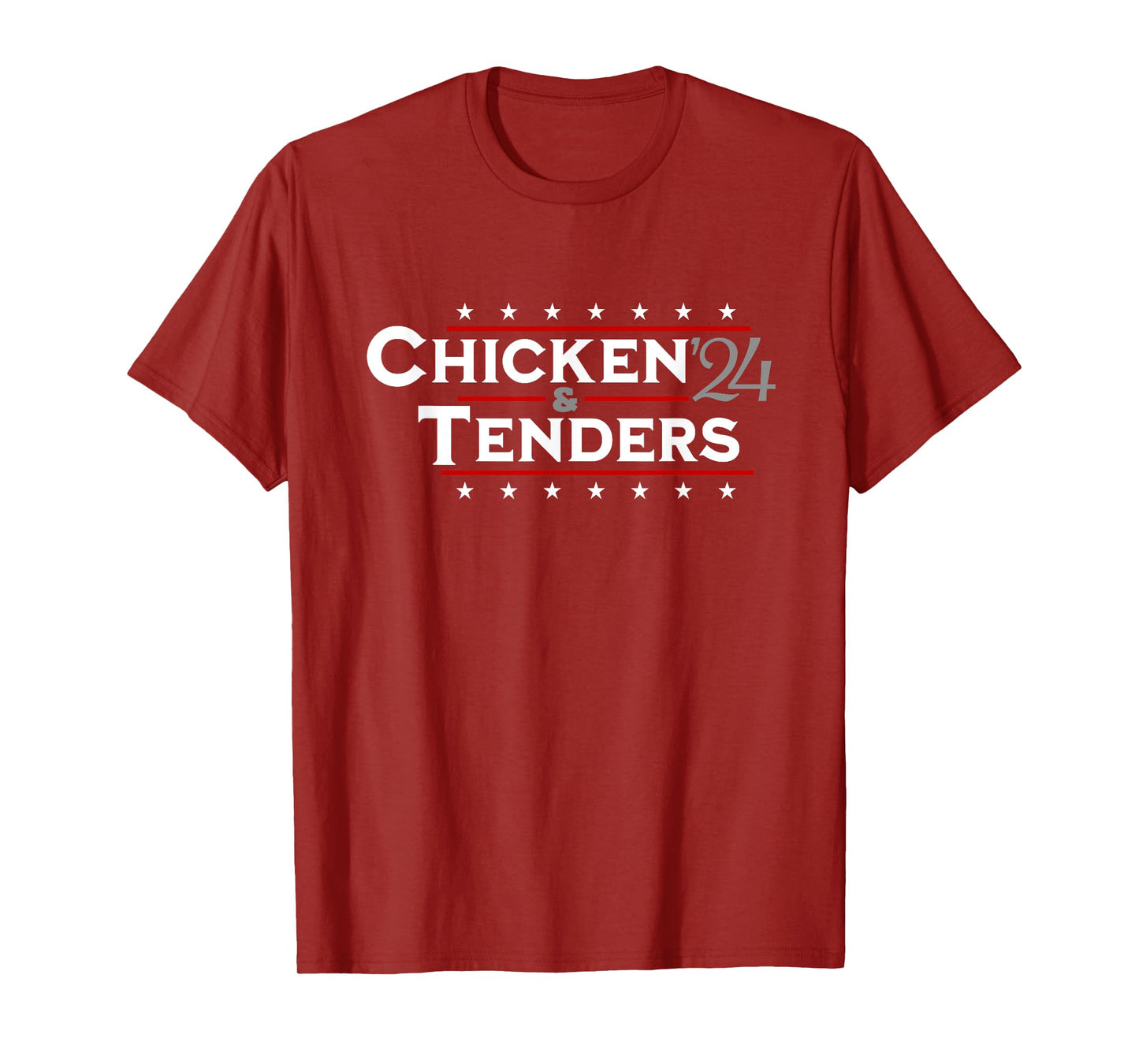 Chicken Tenders Men Women Vote Funny Political 2024 Election T-Shirt