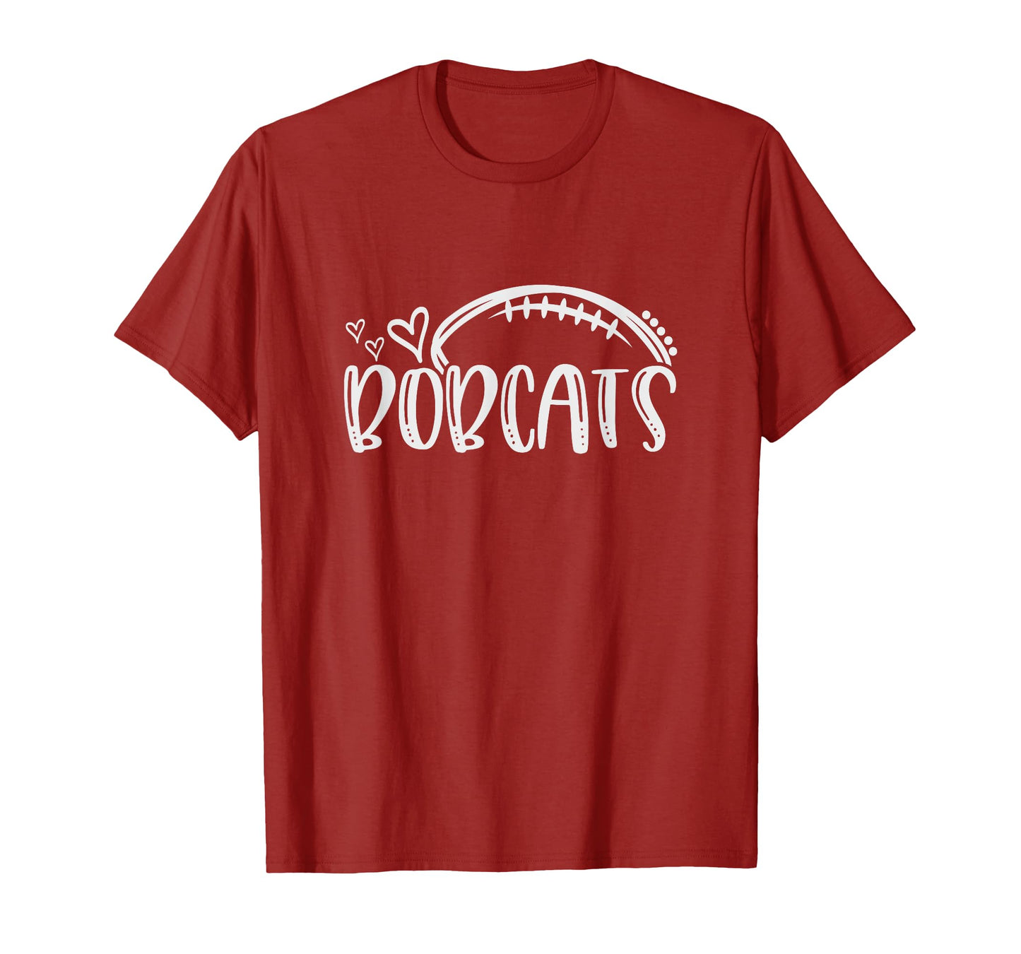 Football Bobcat School Sports Fan Team Spirit T-Shirt