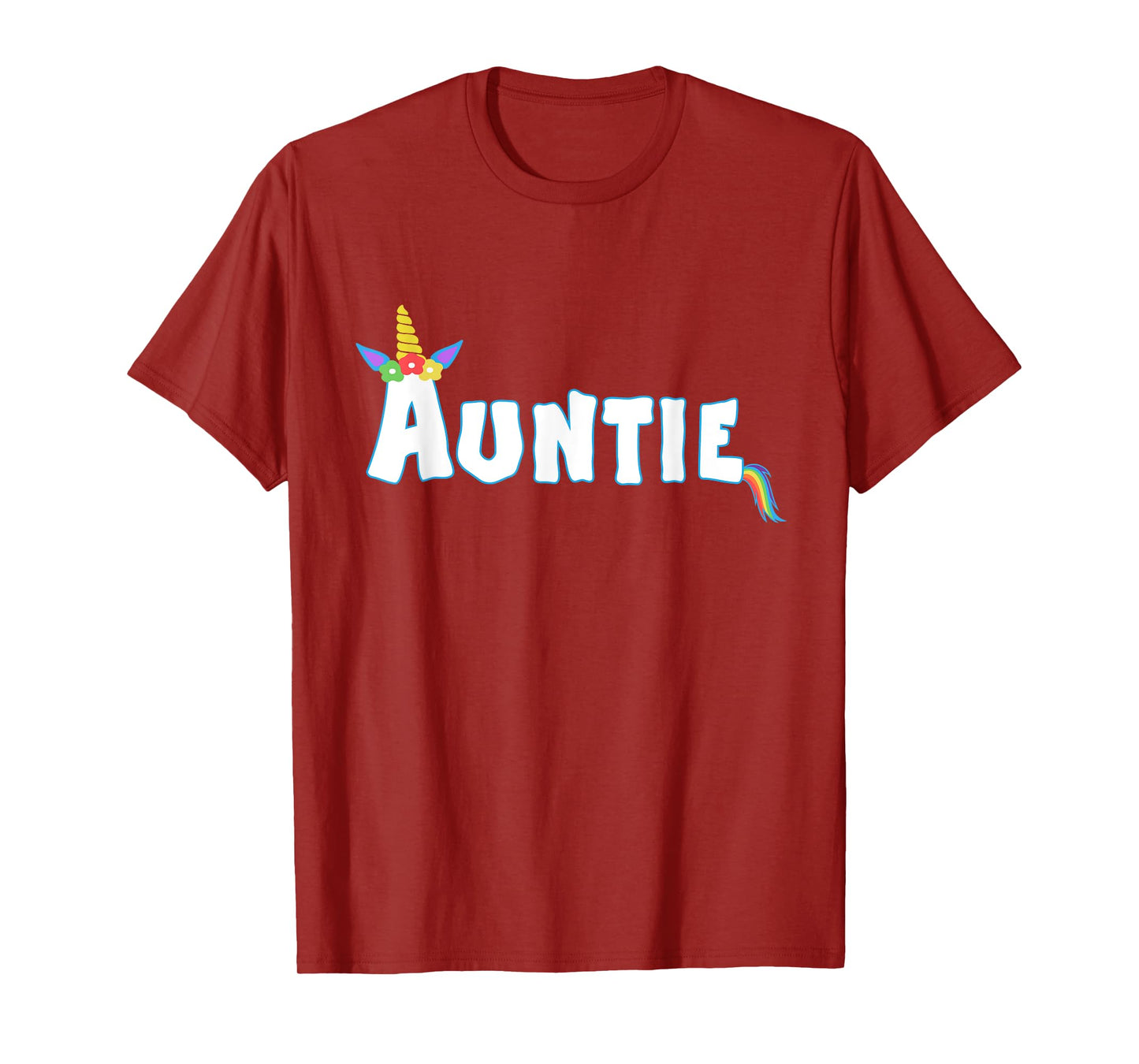 Unicorn Birthday Girl Funny Auntie Aunt Family Matching T-Shirt