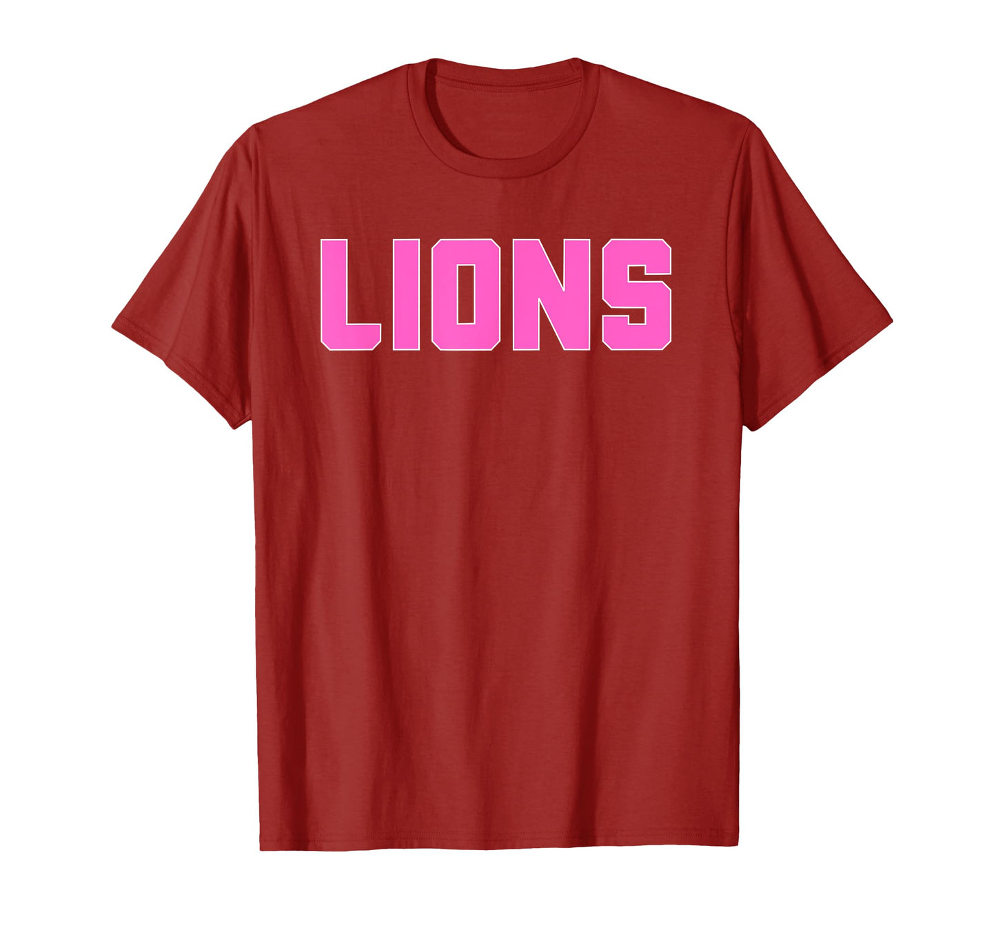 Lions Pink Varsity T-Shirt
