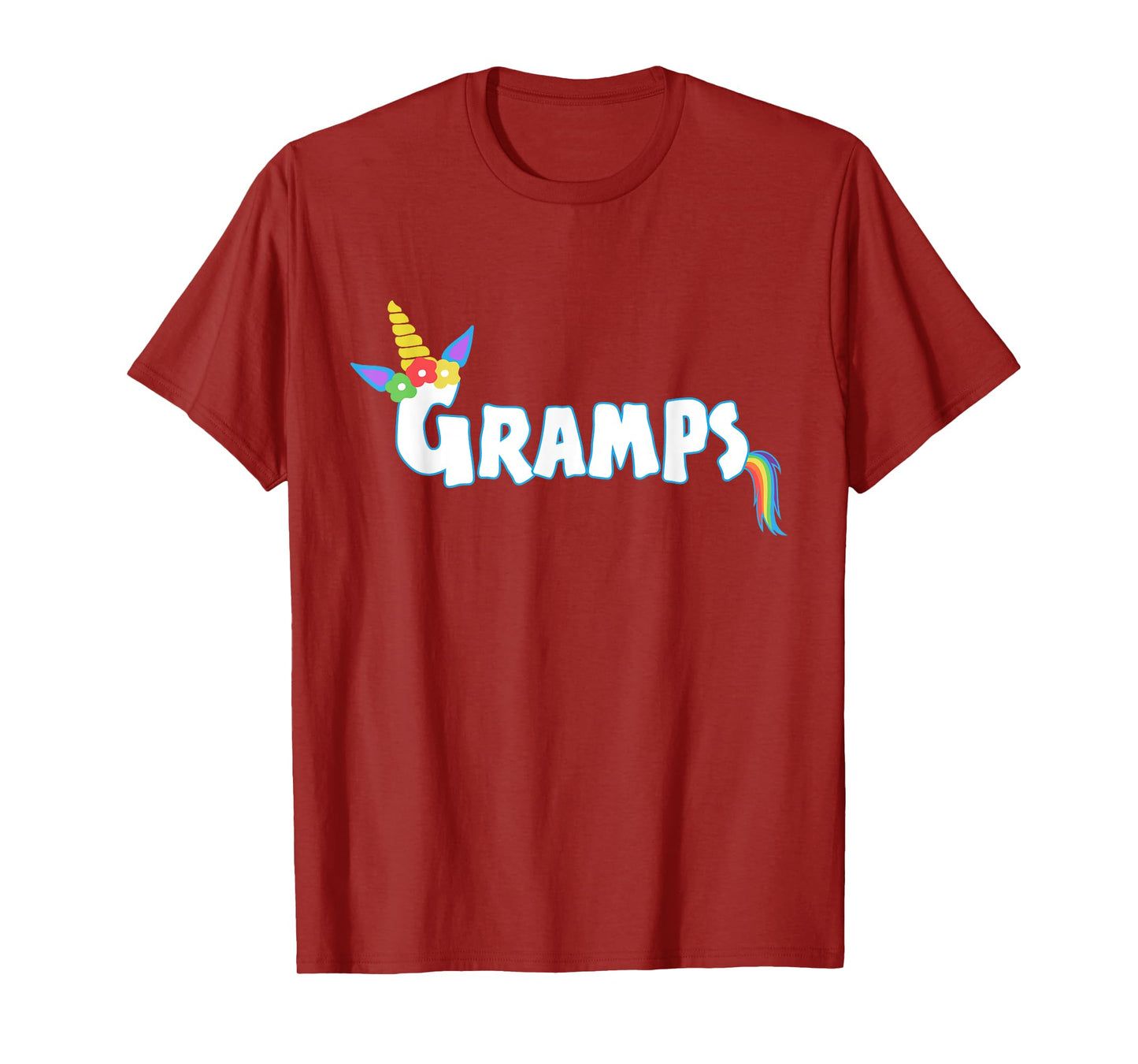 Unicorn Birthday Girl Gramps Grandpa Fathers T-Shirt