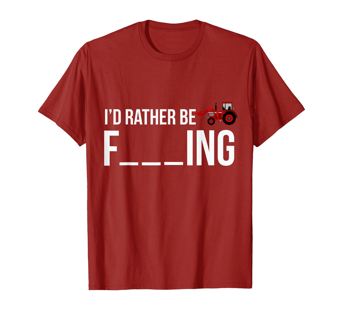Funny I'd Rather Be Farming Apparel Graphic Farmer Gifts T-Shirt