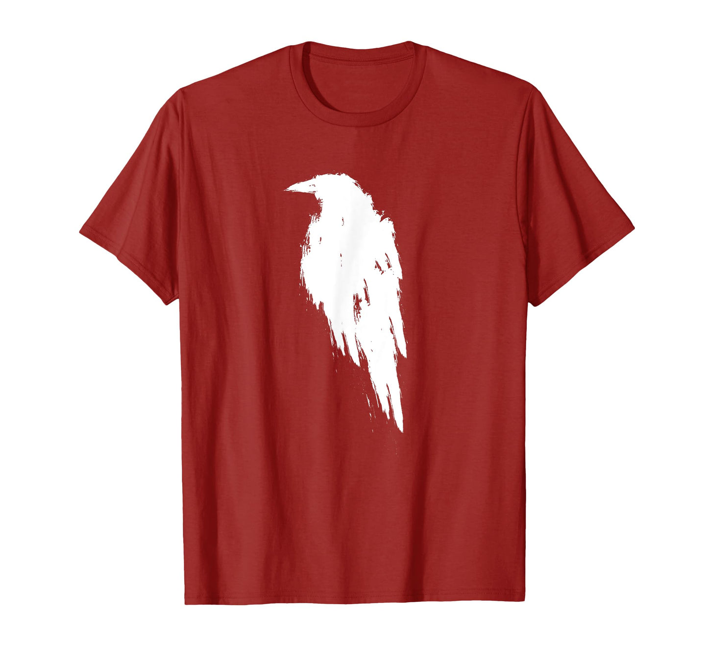 Retro Vintage White Raven Crow T-Shirt
