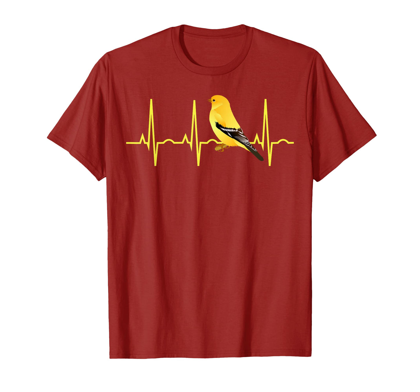 Goldfinch Shirt Goldfinch Heartbeat Gift Tee for Bird Lovers T-Shirt
