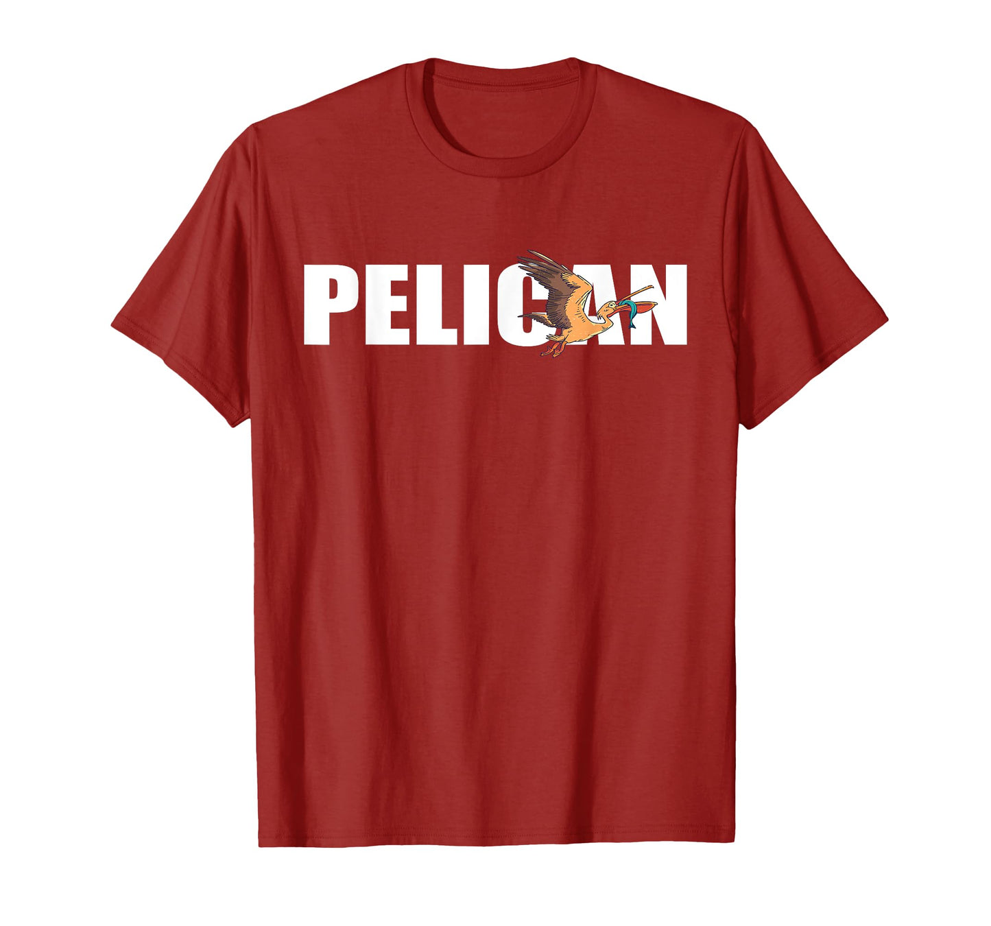 Pelican Fish Catch Tropical Bird Animal Pelican Bird Lover T-Shirt