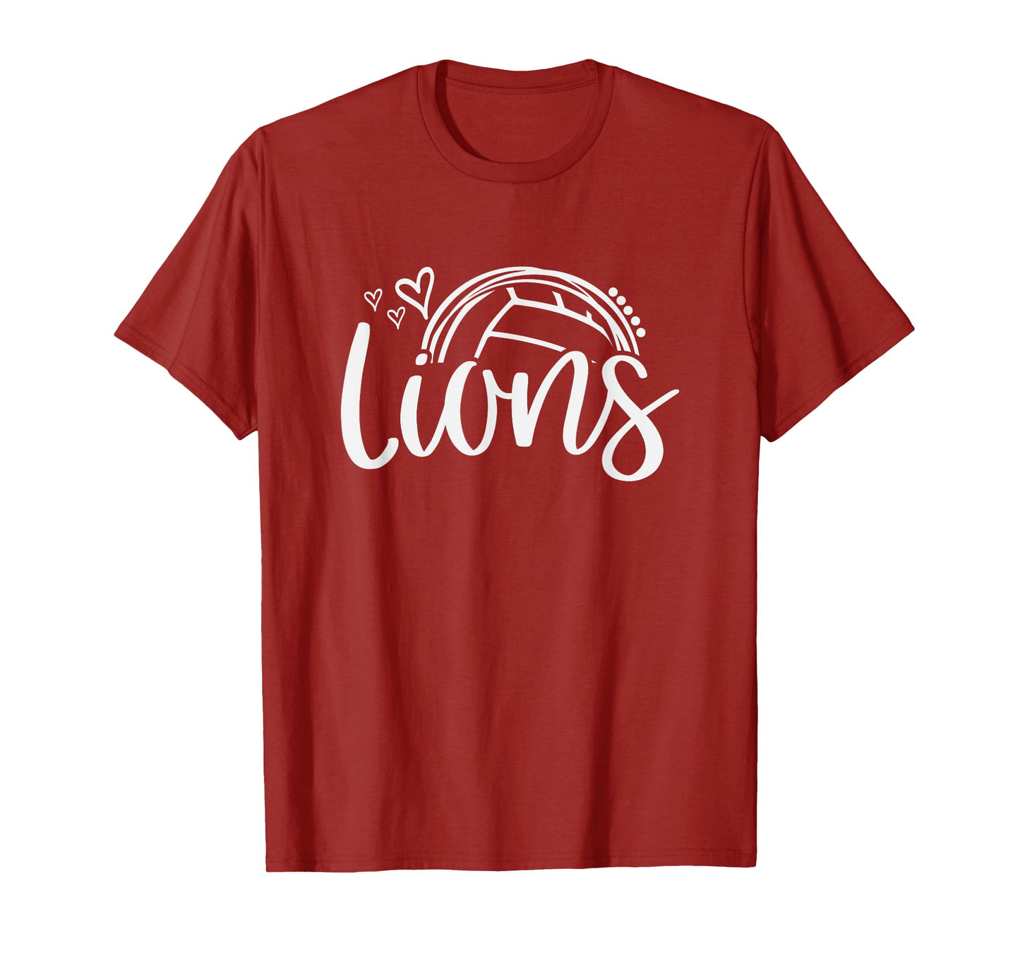 Volleyball Lions School Sports Fan Team Spirit T-Shirt