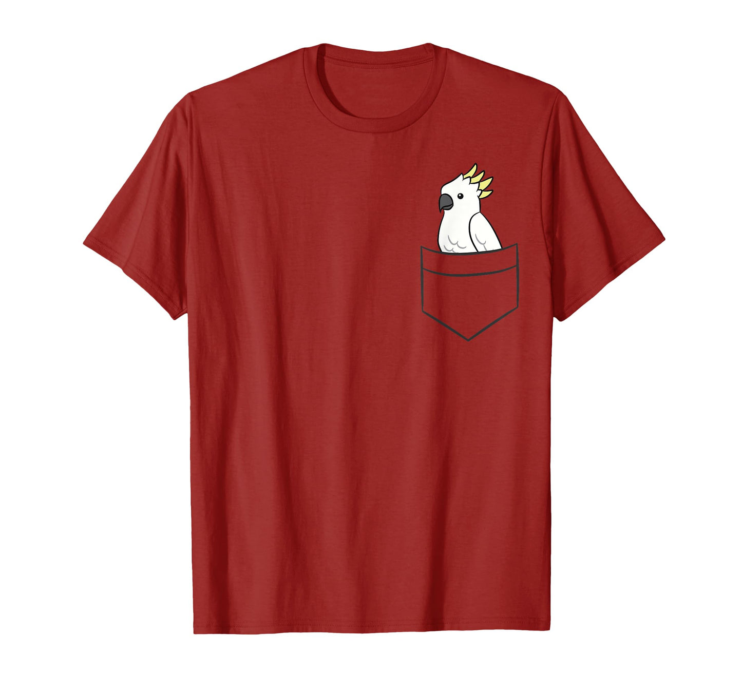 Cockatoo In The Pocket Cute Pocket Cockatoo Parrot T-Shirt