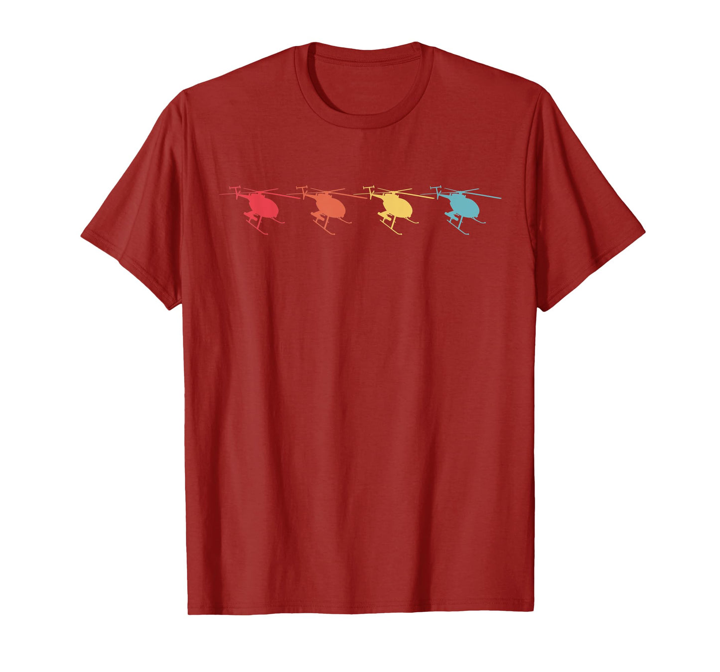 Retro MH-6 Little Bird Military Helicopter T-Shirt