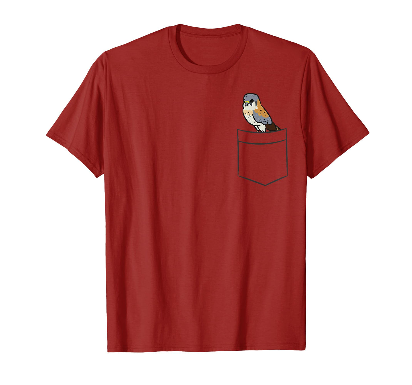 Kestrel In The Pocket Cute Pocket Kestrel Bird T-Shirt